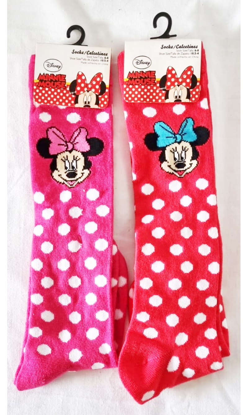 Disney Mickey / Minnie Clubhouse Long Socks - Sock Size 6 to 8