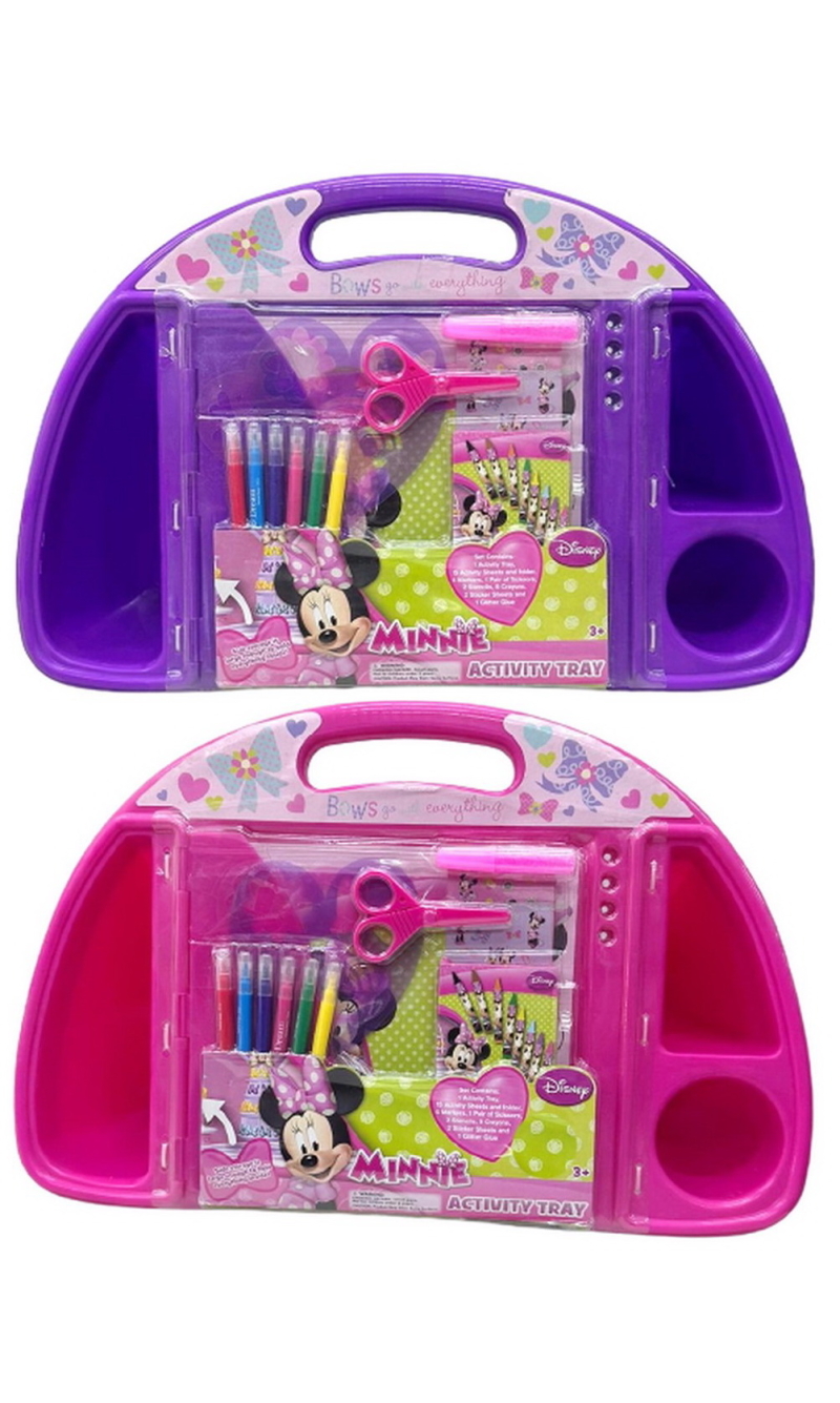 Minnie Mouse Bow-Tique Activity Tray (Assorted Pink/Purple) - For Age 3+ Years