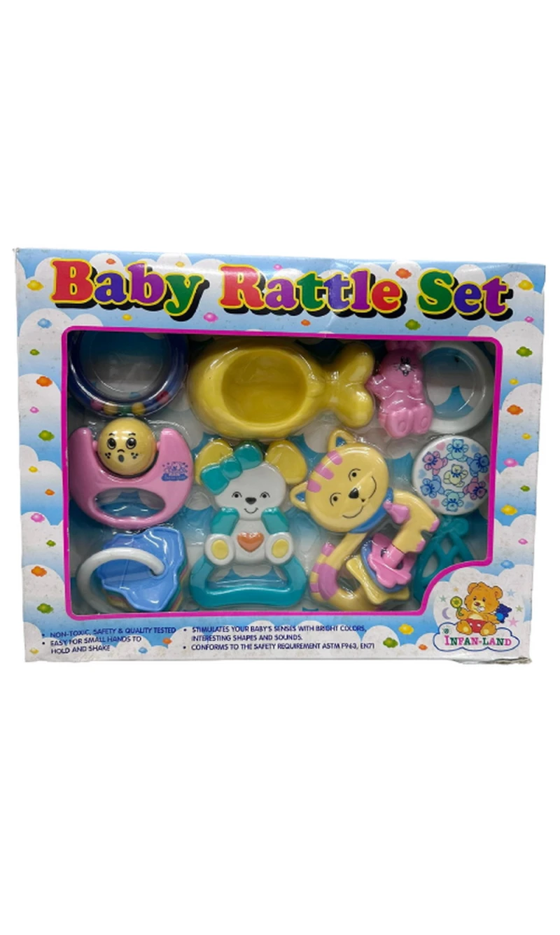 Baby Rattle Set (Assorted) - 6pk