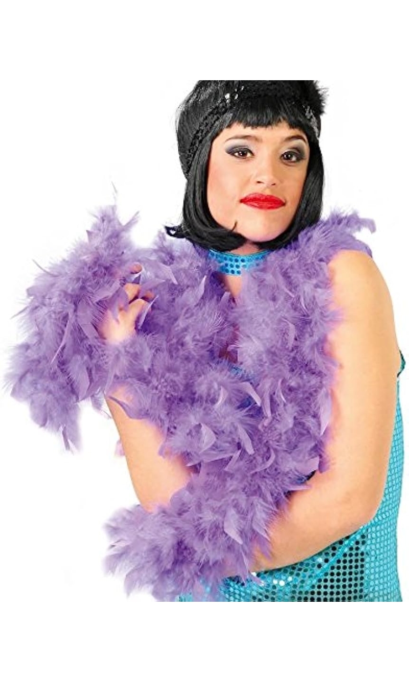 Boa With Lilac Feather (40 Grams) - 1.80m