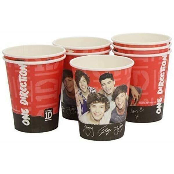 One Direction Paper Cups 250ml - 8pk
