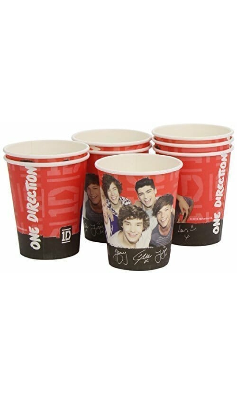One Direction Paper Cups 250ml - 8pk