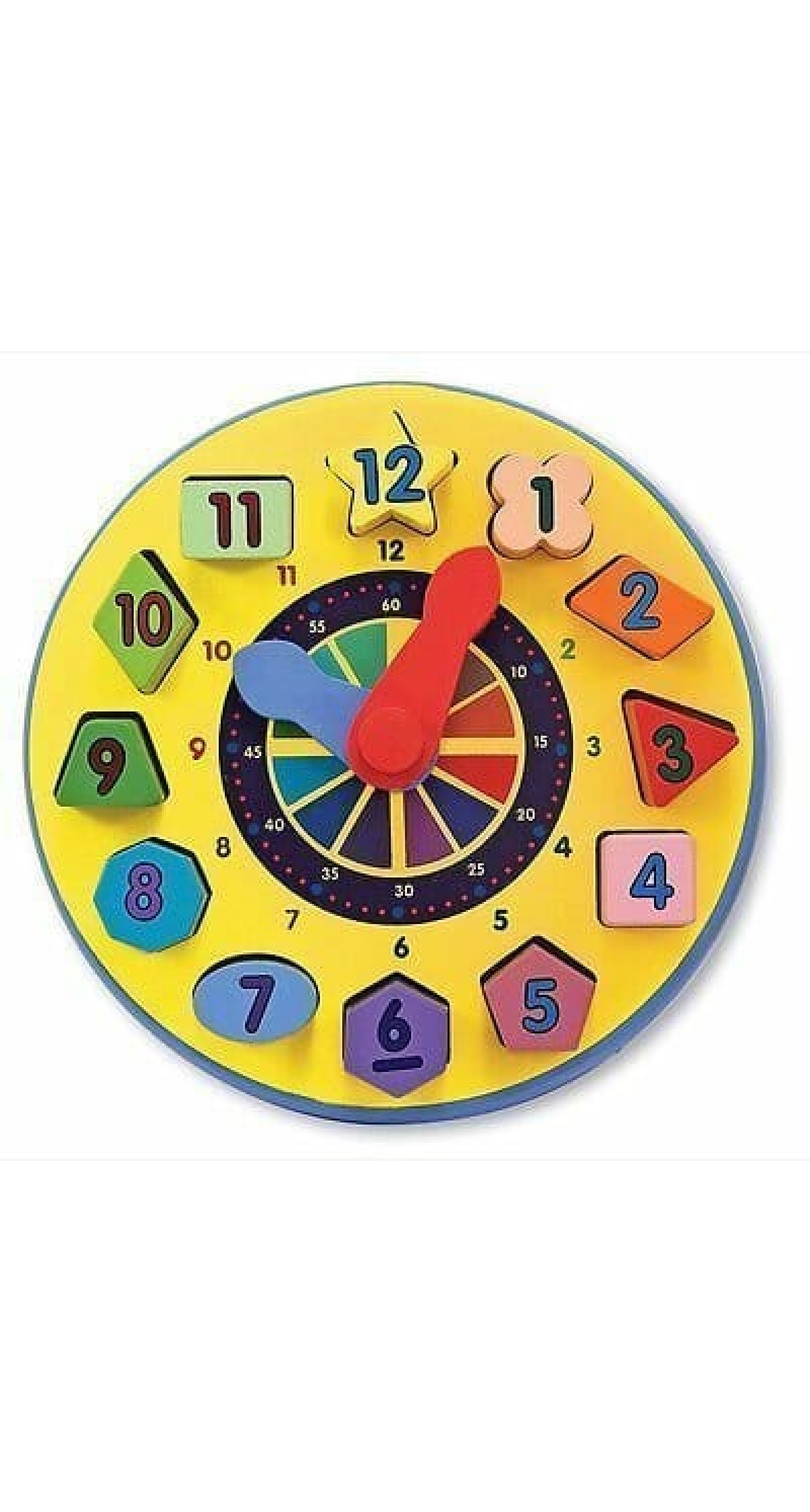 Melissa & Doug Shape Sorting Clock - 22cm x 22cm
