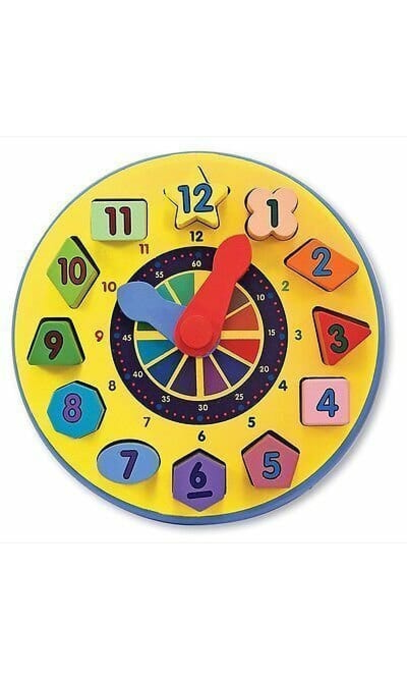 Melissa & Doug Shape Sorting Clock - 22cm x 22cm