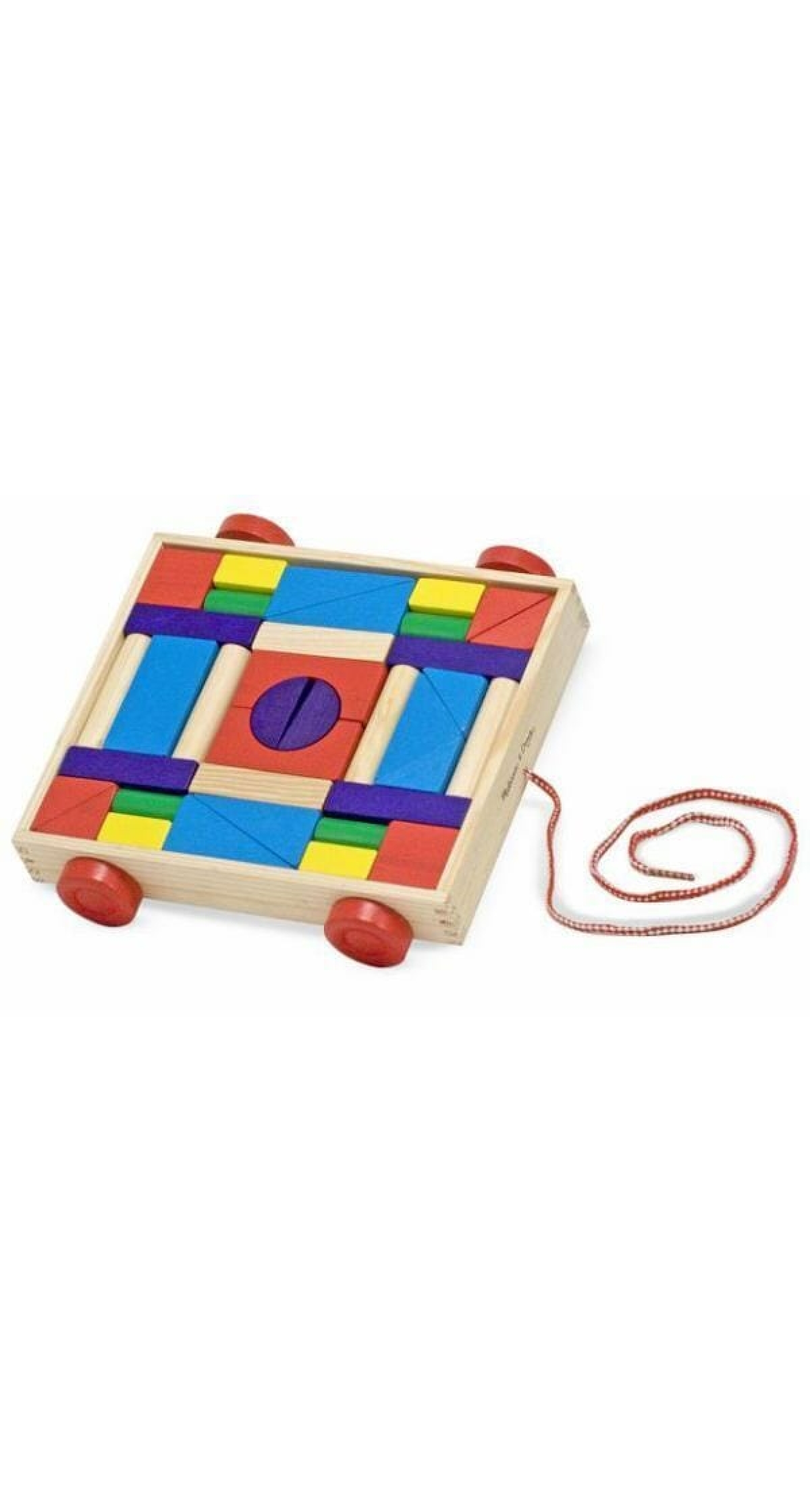 Melissa & Doug Blocks on Wheels - 32cm x 27.5cm
