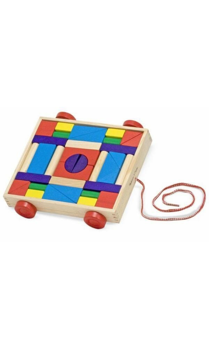Melissa & Doug Blocks on Wheels - 32cm x 27.5cm