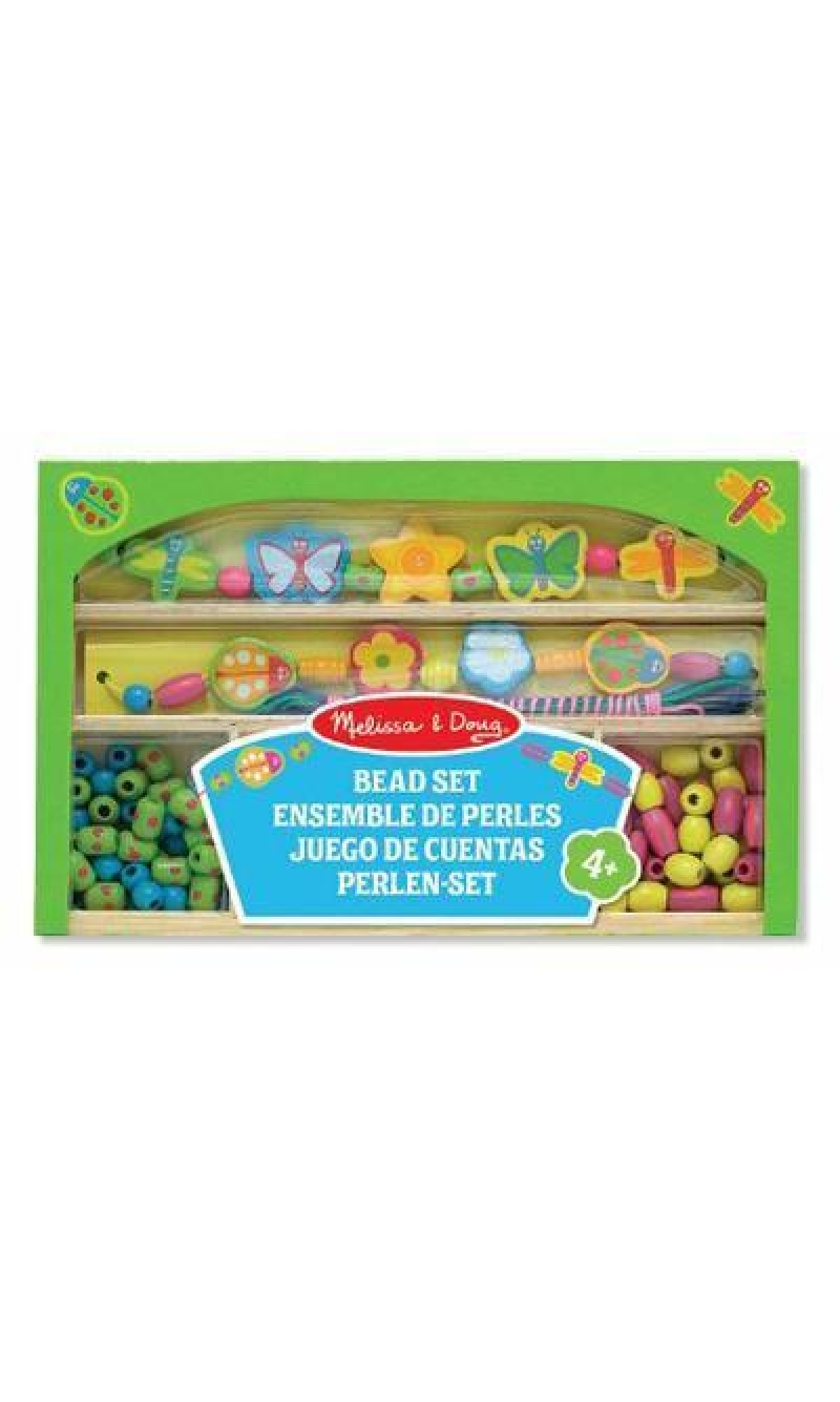 Melissa & Doug Wooden Bead Set - 25cm x 15.5cm