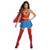 Official Wonder Woman Corset Costume - Adult Size Medium