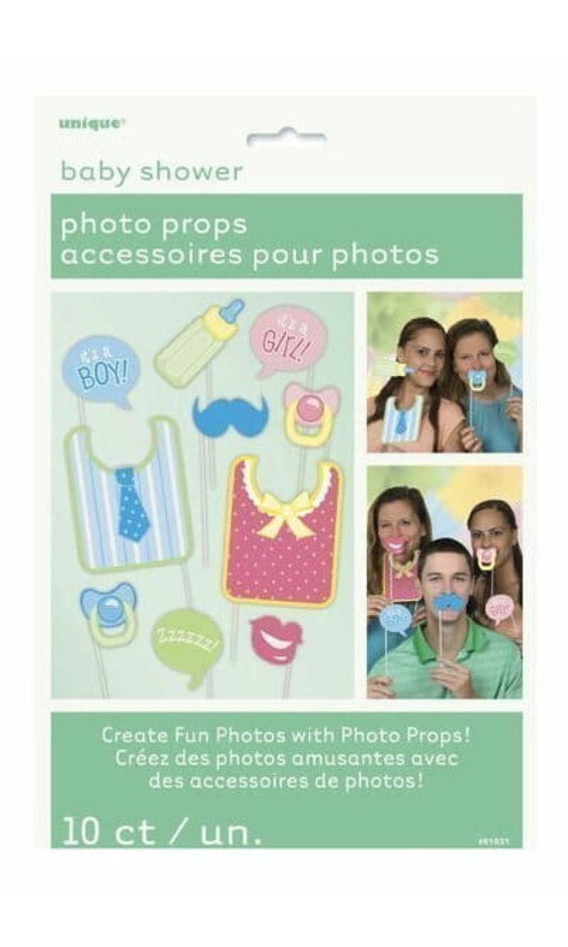 Baby Shower Photo Booth Props - 10pk