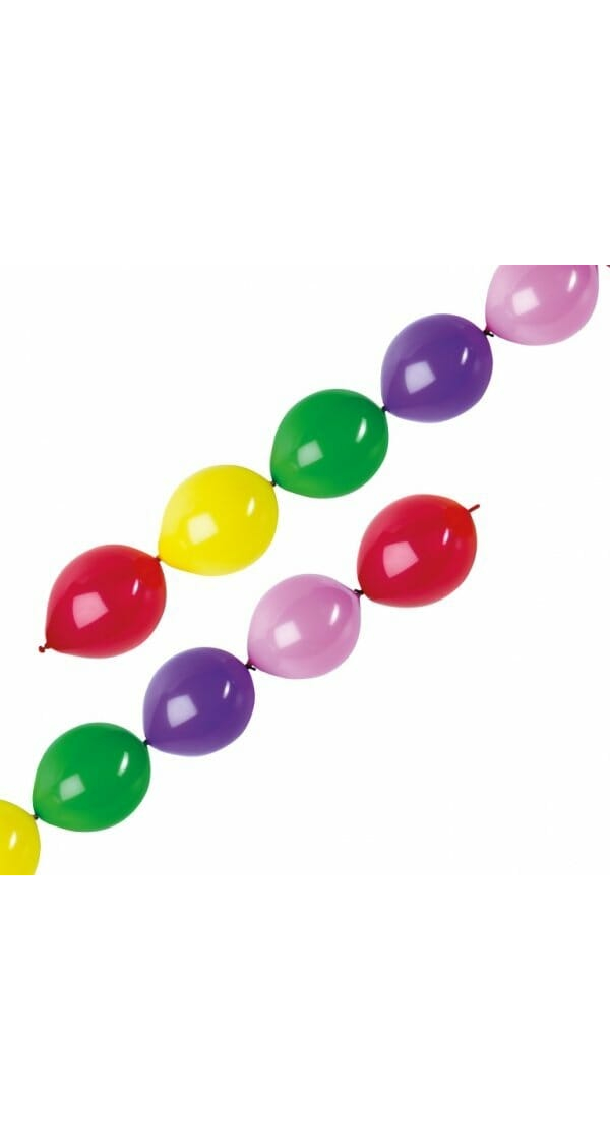 Assorted Garland Latex Balloons - 10pk