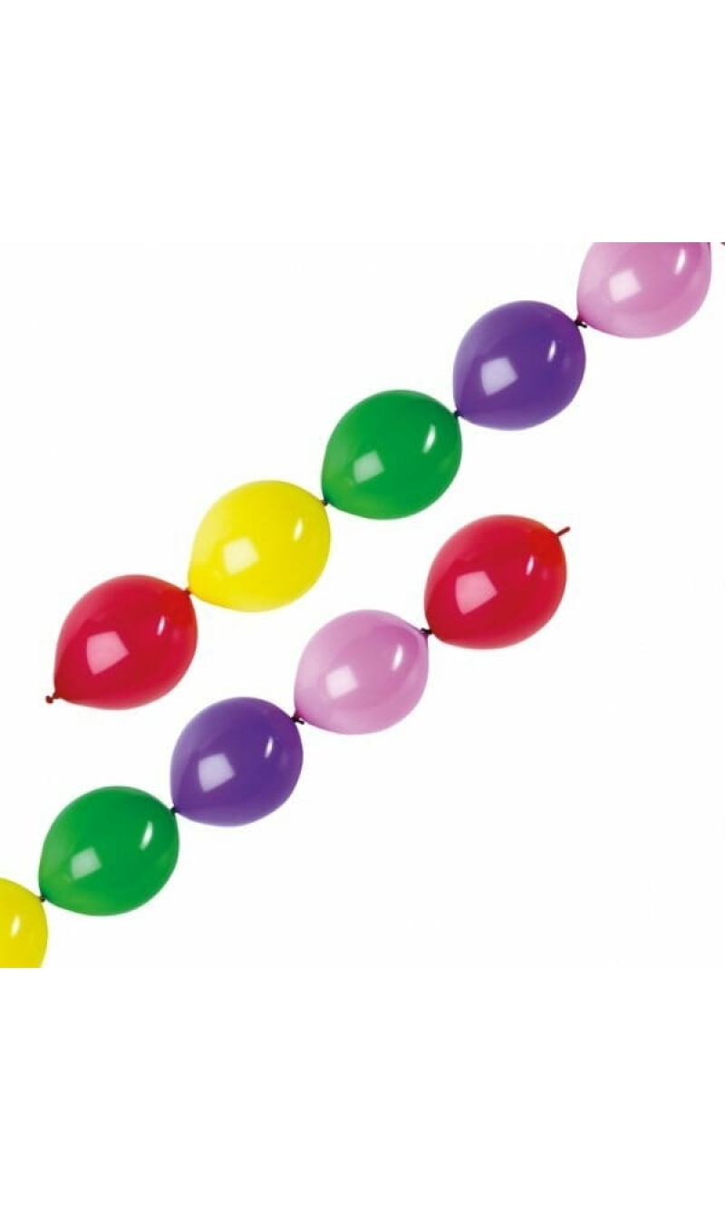 Assorted Garland Latex Balloons - 10pk
