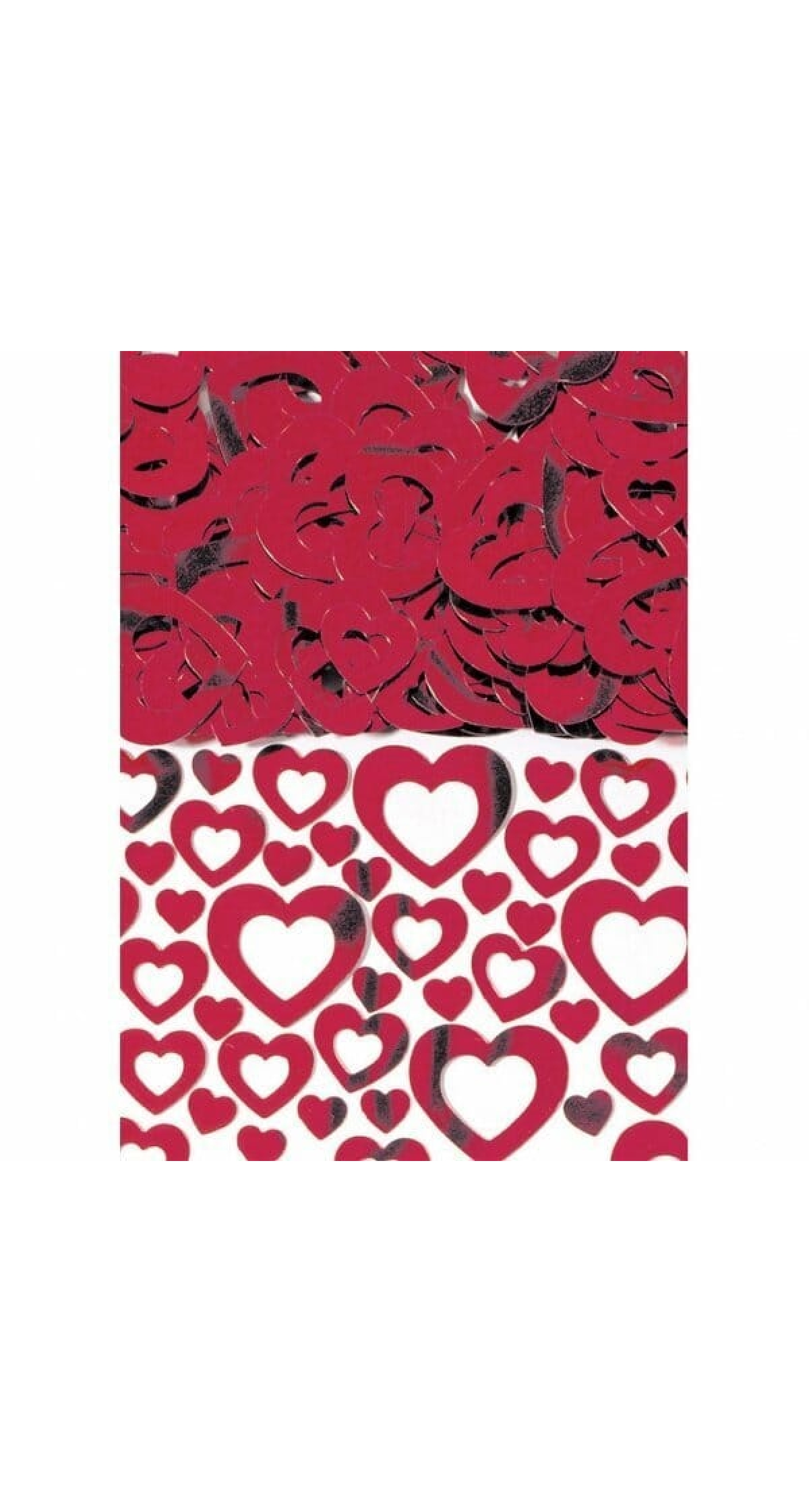 Confetti Heart Shimmer Red - 14g