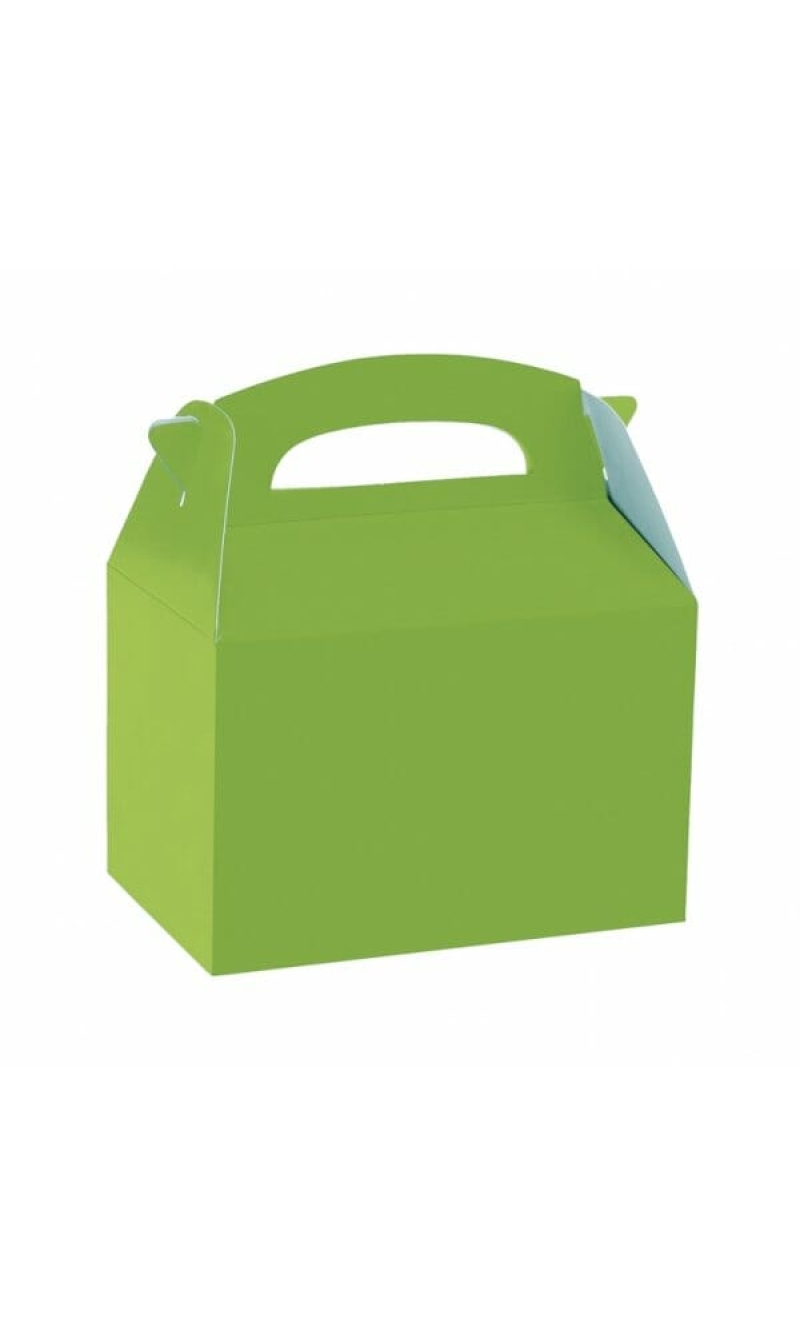 Kiwi Green Party Boxes - 20cm x 15cm x 9.5cm