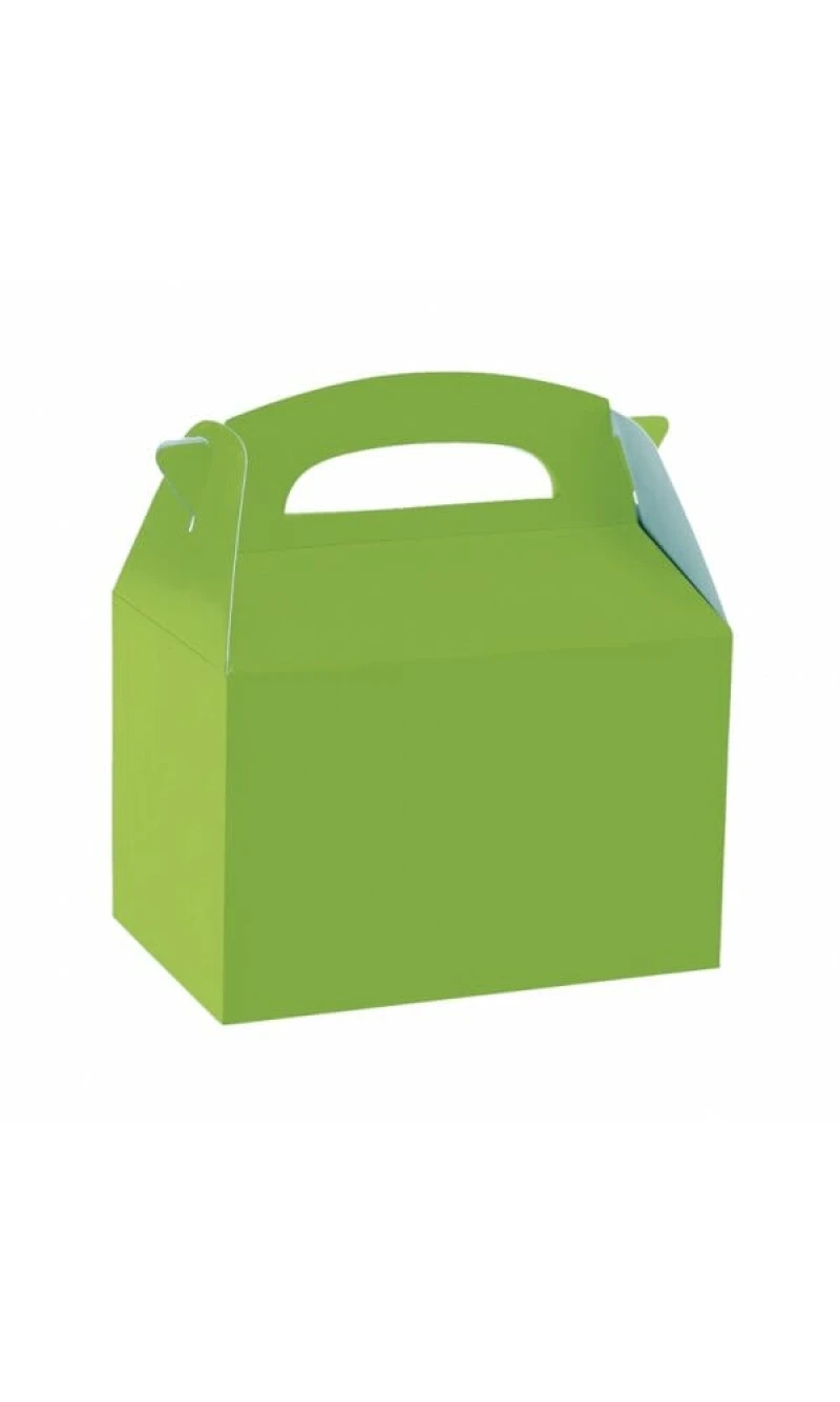 Kiwi Green Party Boxes - 20cm x 15cm x 9.5cm