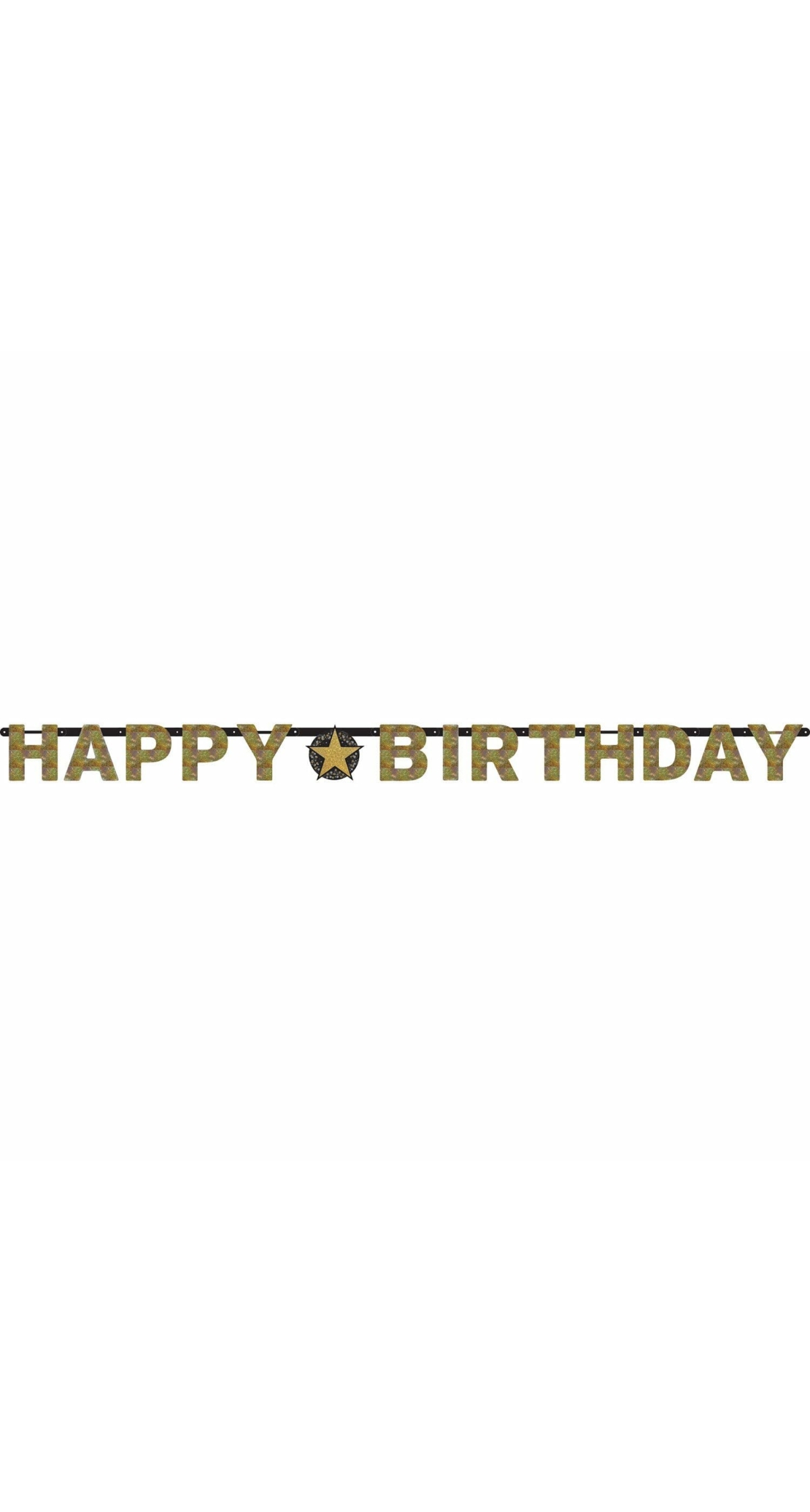 Happy Birthday Sparkling Celebration Paper Letter Banner - 2.13m