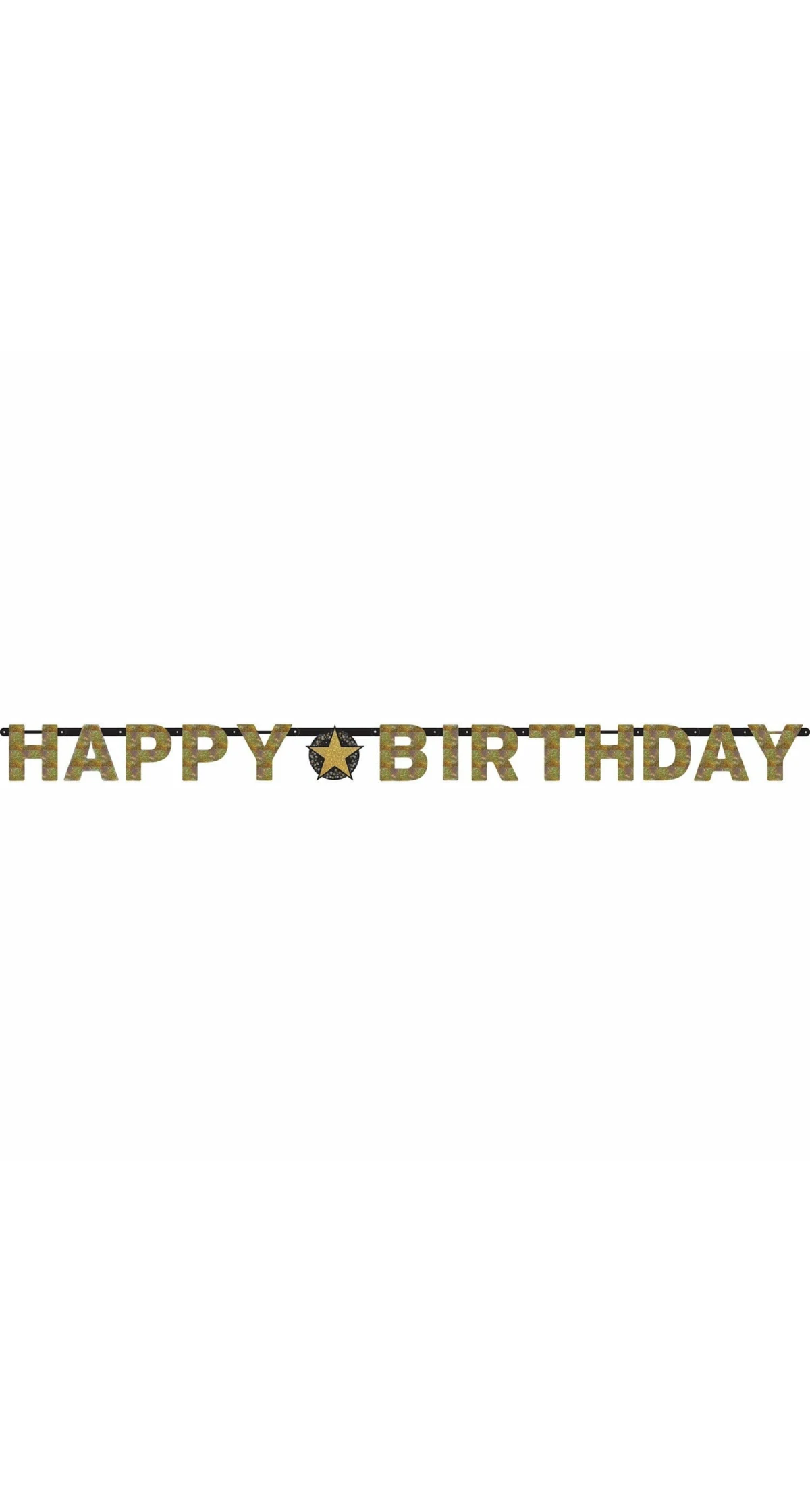 Happy Birthday Sparkling Celebration Paper Letter Banner - 2.13m