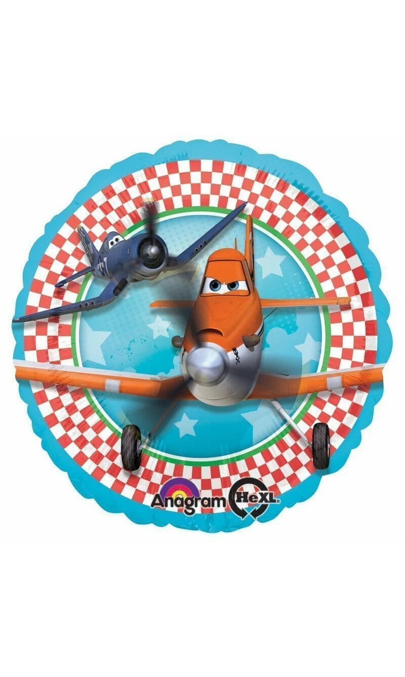 Planes Round Foil Balloon 17"