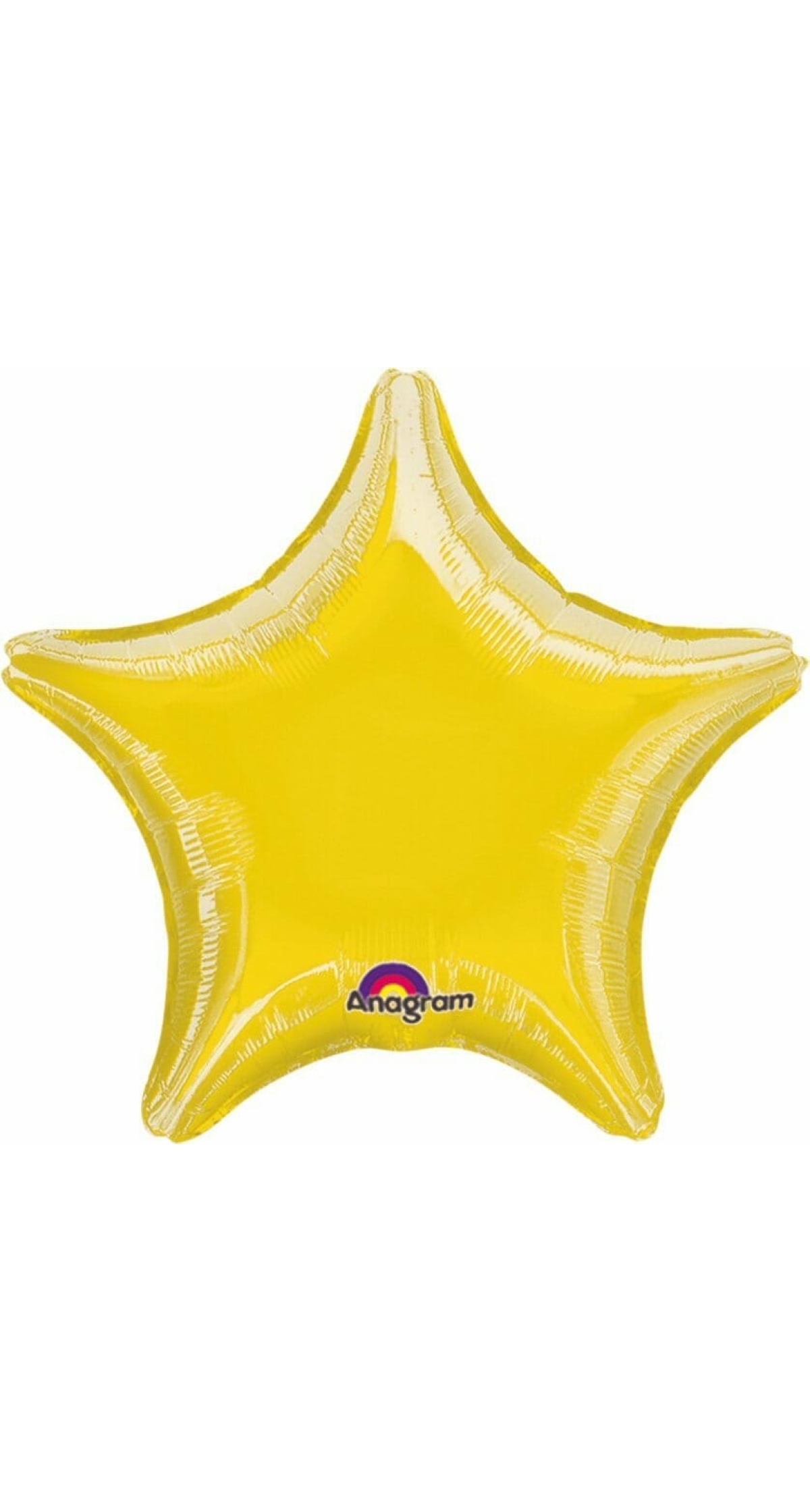 Yellow Star Foil Balloon 19"