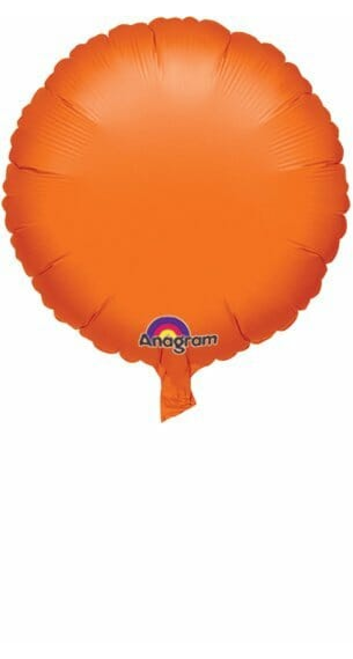 Metallic Orange Round Foil Balloon 18"