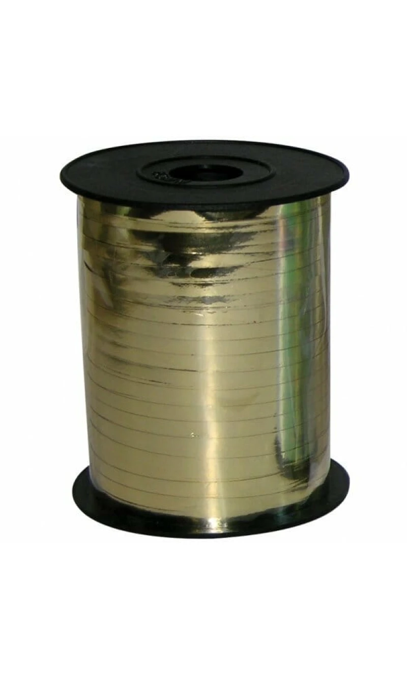 Metallic Gold Curling Ribbon Spool - 230m x 5mm