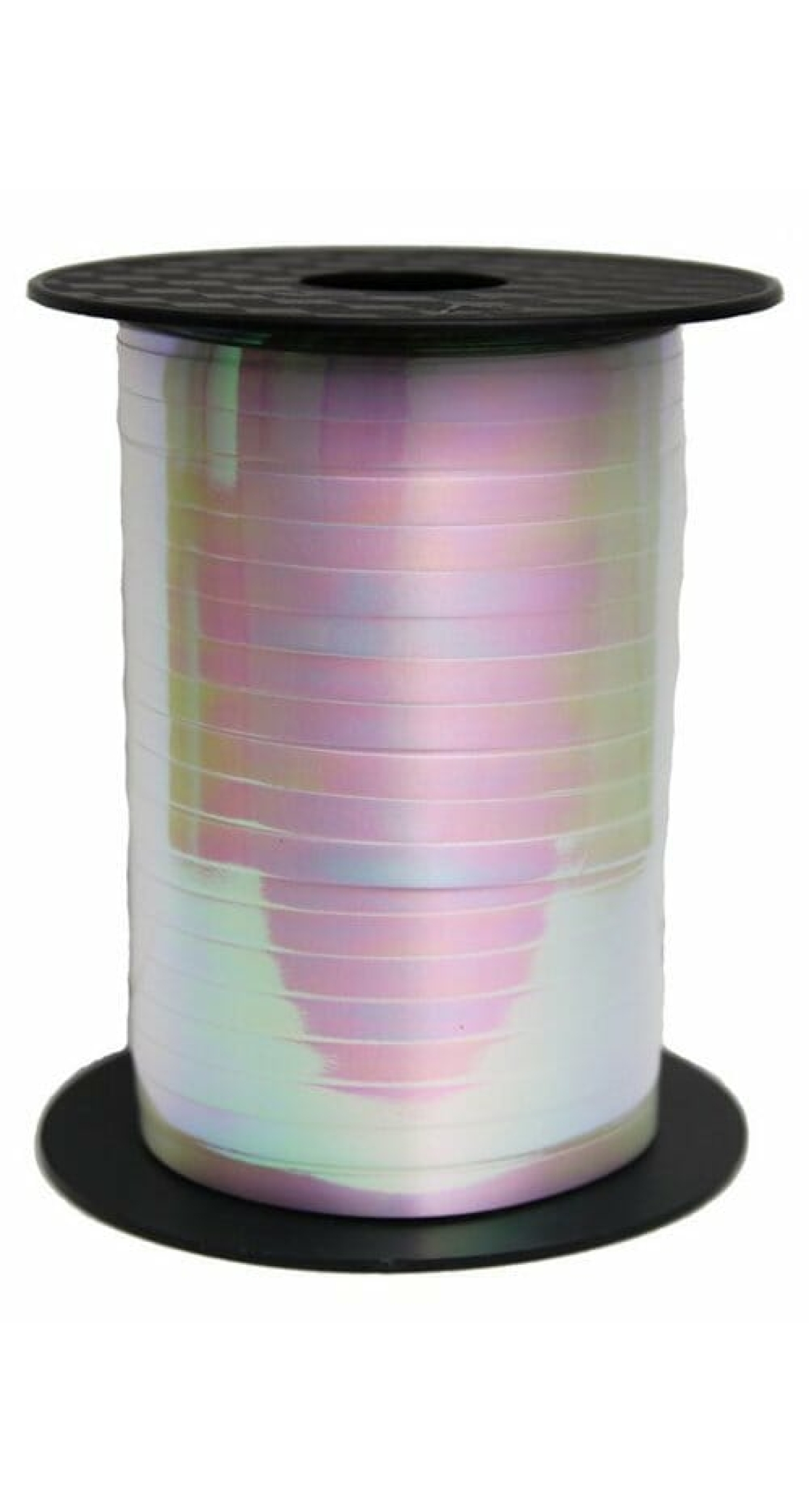 Iridescent White Curling Ribbon Spool - 230m x 5mm