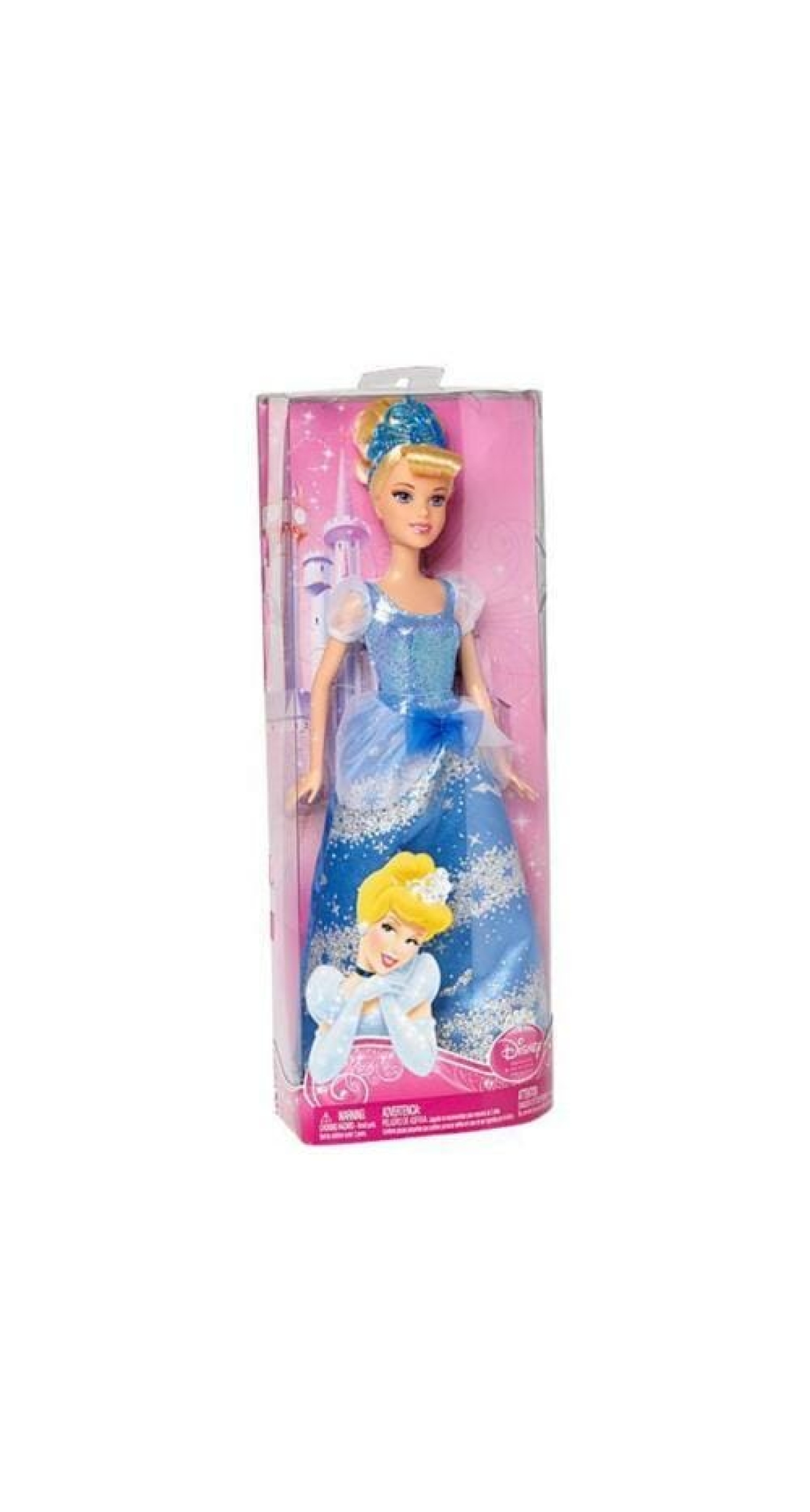 Princess Cinderella Blue Sparkling Fashion Doll - 13cm x 33cm
