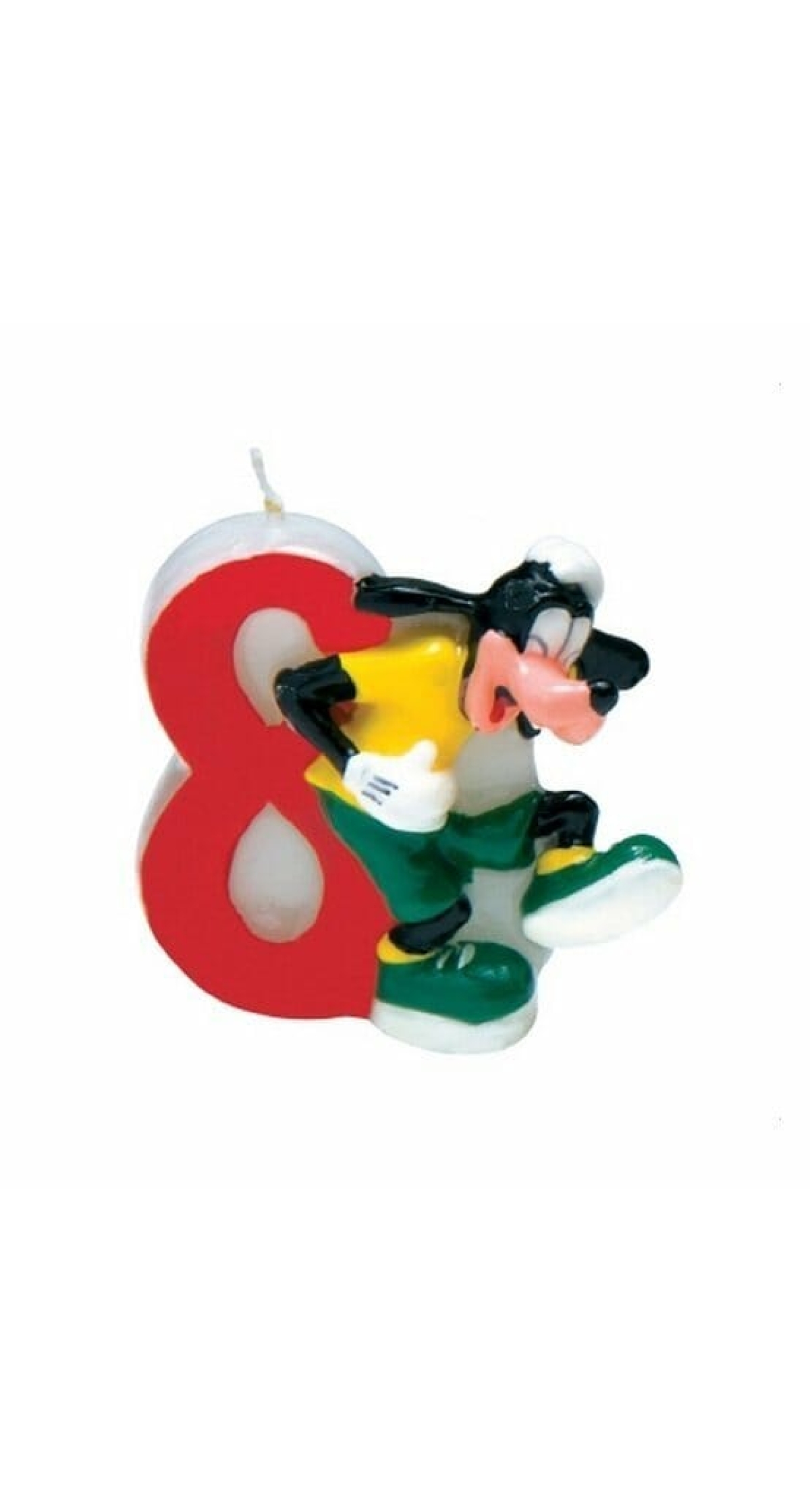 Mickey Mouse Clubhouse Birthday Candle 8 Goofy - 5.5cm
