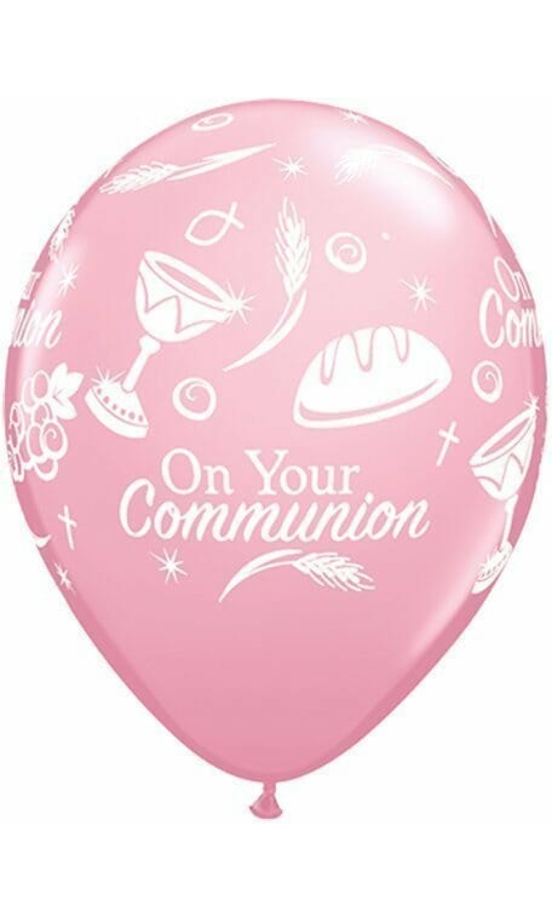 Pink Communion 11'' Printed Latex Balloon (Helium Quality)