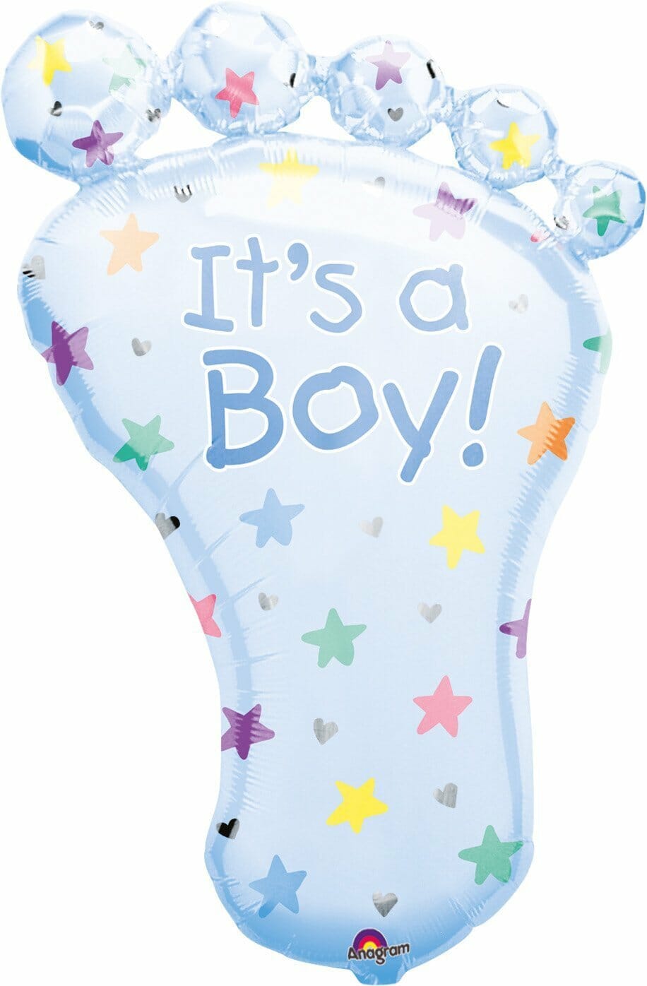 It's a Boy Foot Super Shape Foil Balloon 23" x 32" (58cm x 82cm)
