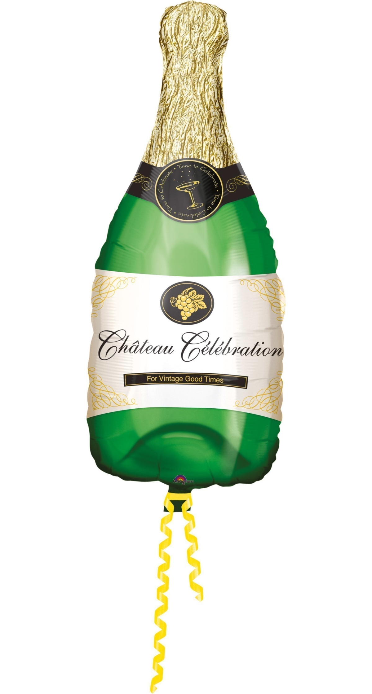 Champagne Bottle Super Shape Foil Balloon 16"