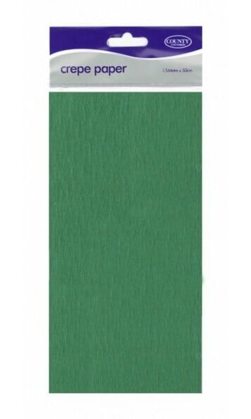 Crepe Paper Dark Creen - 150cm x 50cm