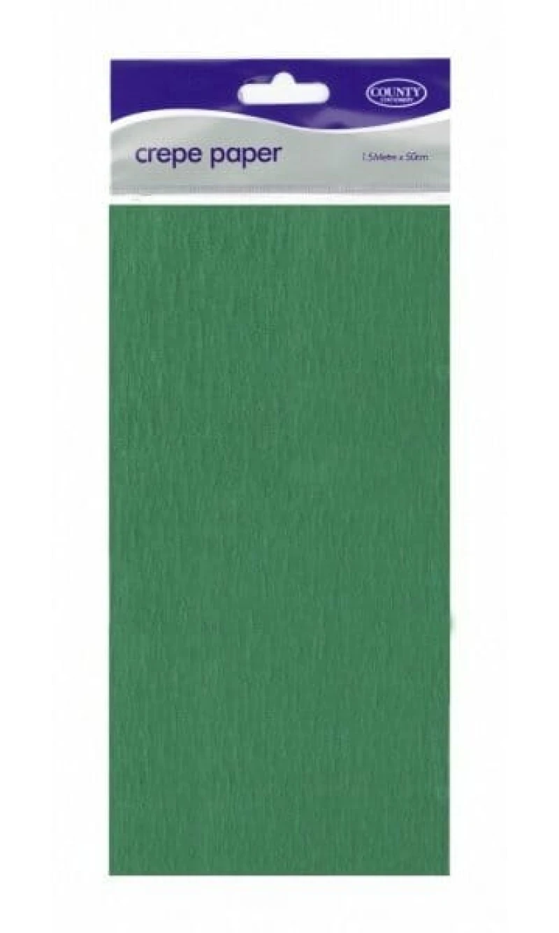 Crepe Paper Dark Creen - 150cm x 50cm