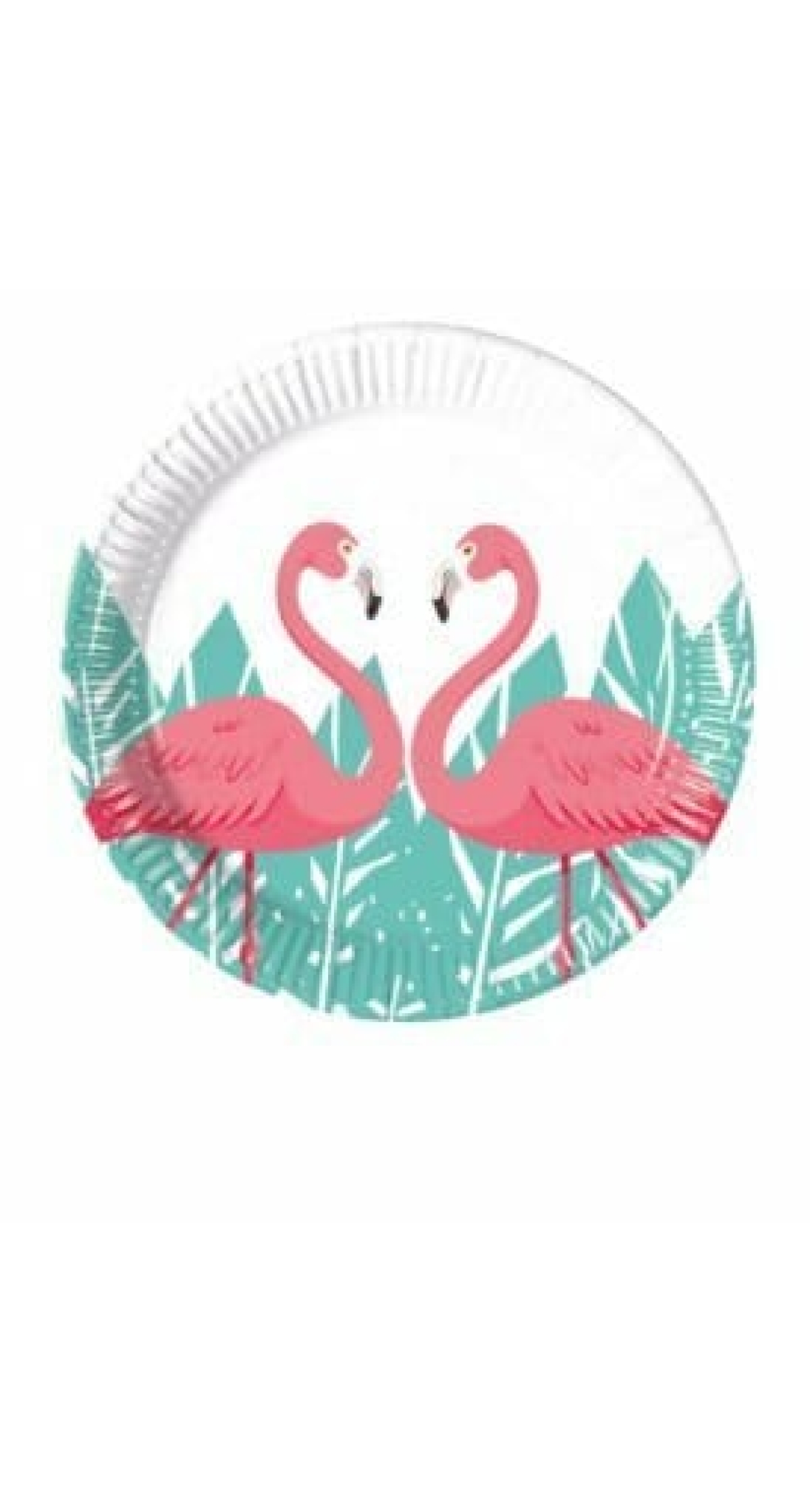 Flamingo Paper Plates Medium 20cm - 8pk