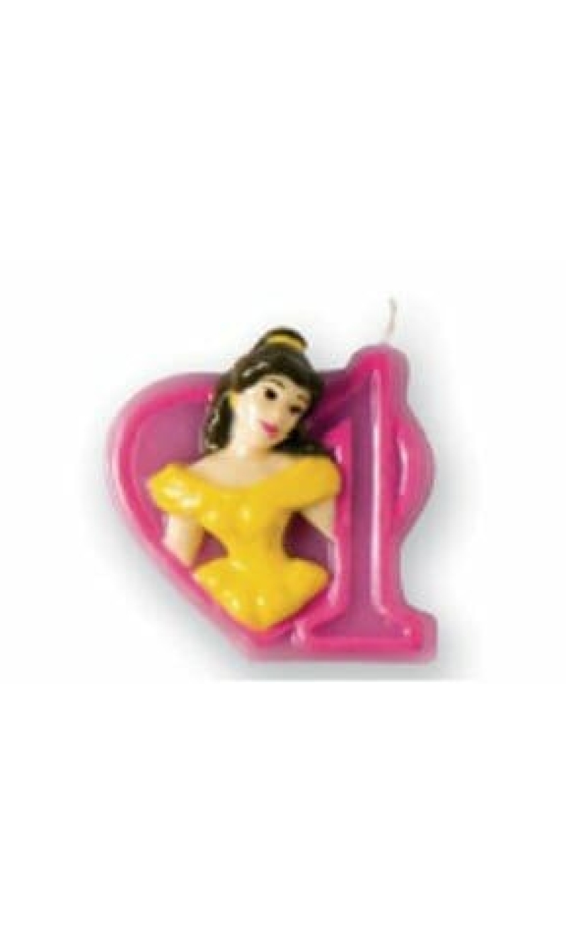 Princess Birthday Candle 1 Belle - 6cm