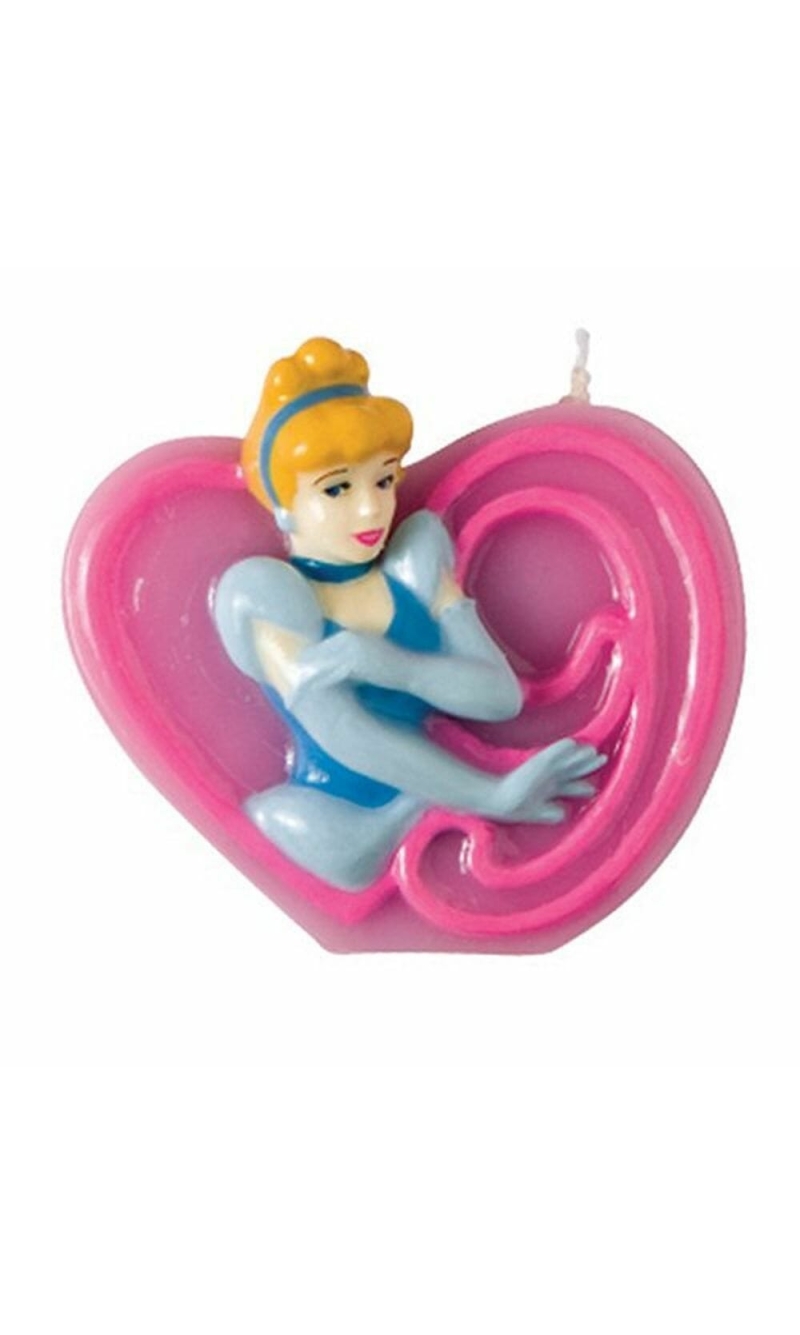 Princess Birthday Candle 9 Cinderella - 6cm