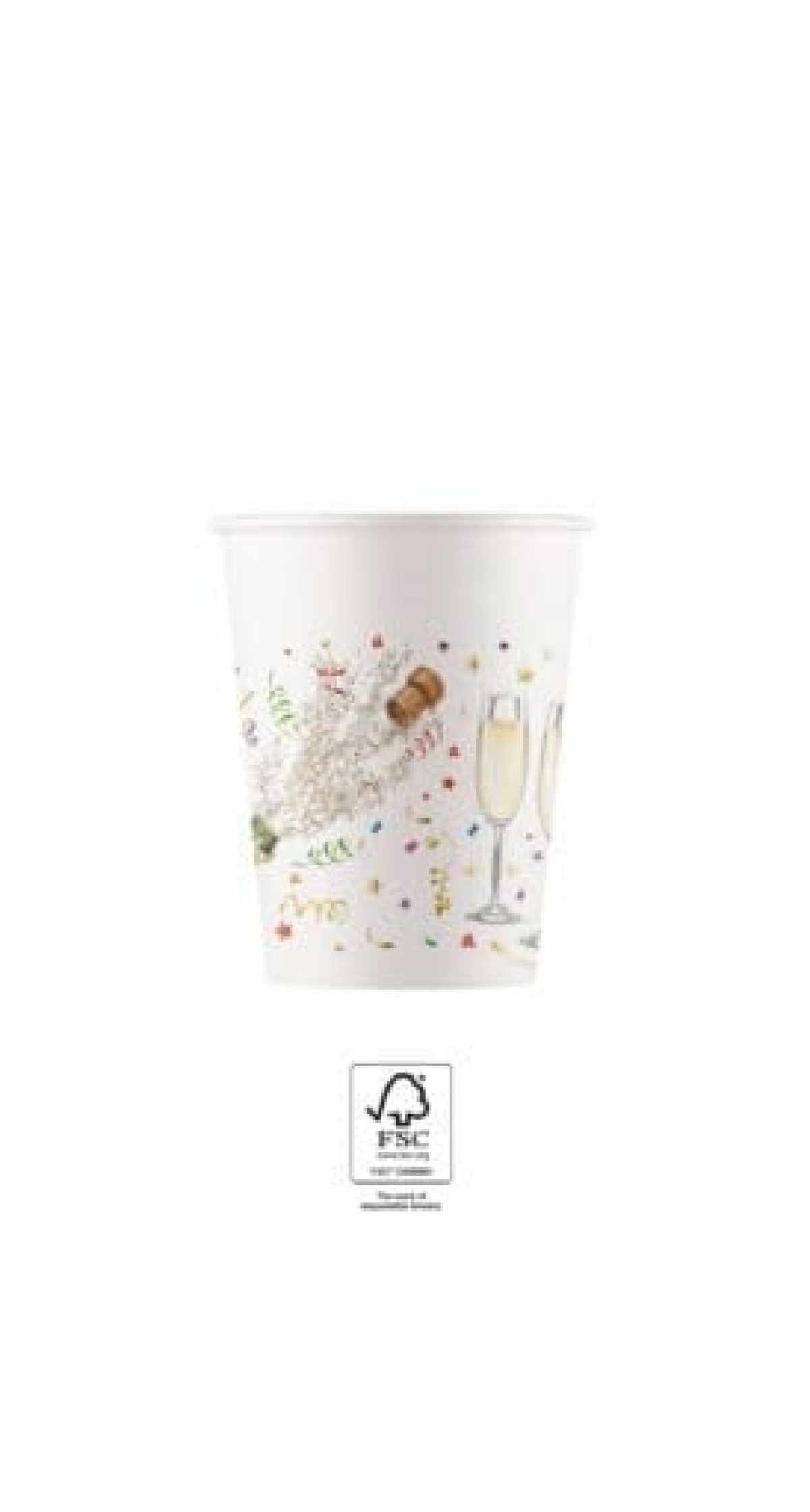 Sparkling Celebration Paper Cups 200ml - 8pk