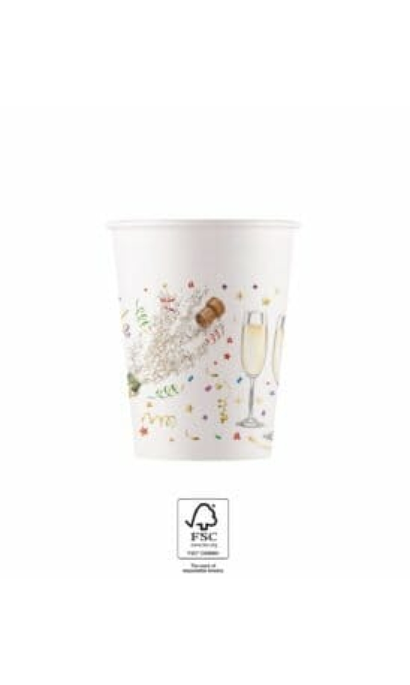 Sparkling Celebration Paper Cups 200ml - 8pk