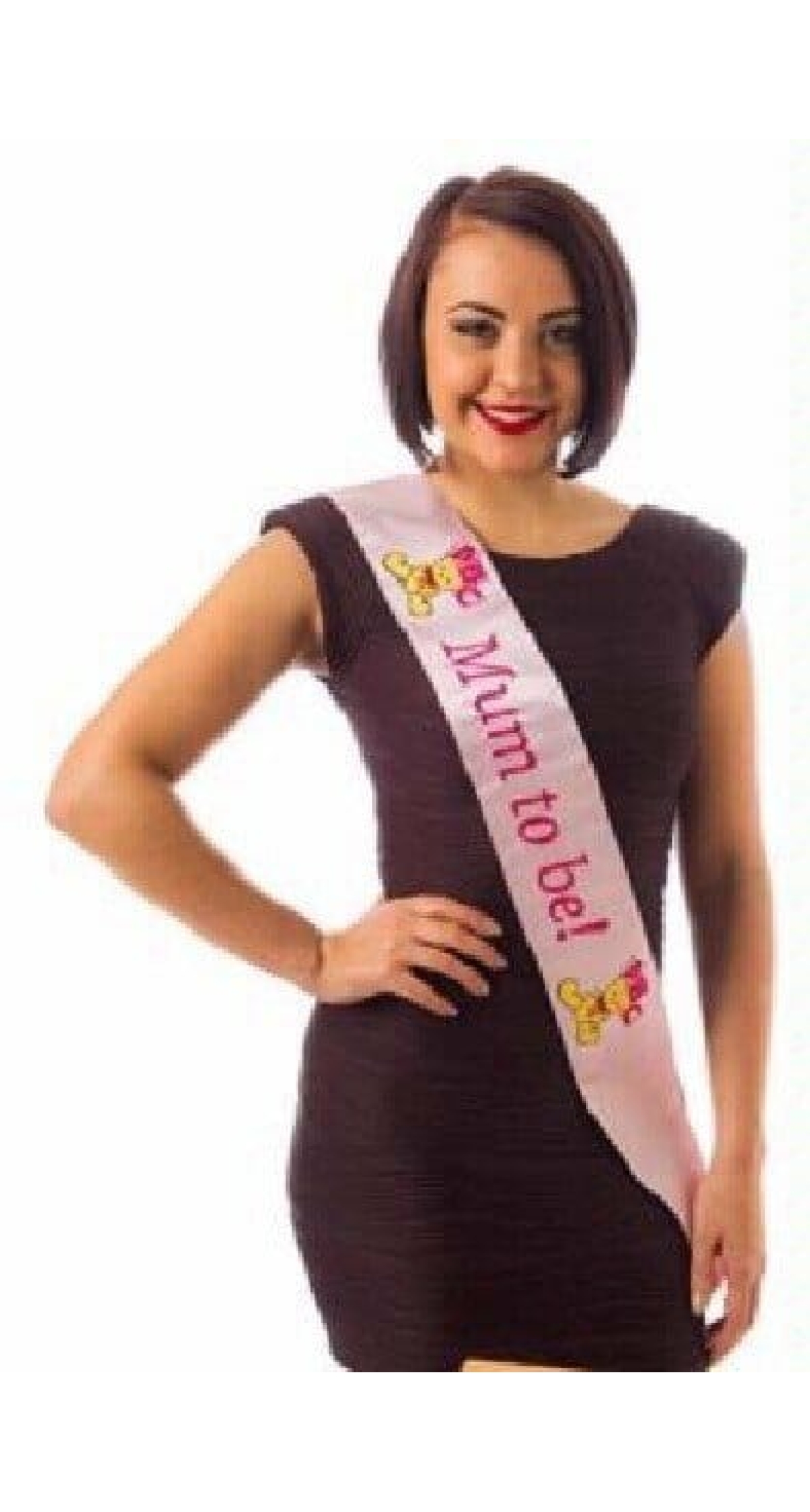 Baby Shower Party Embroidered Sash Mum to Be – Pink