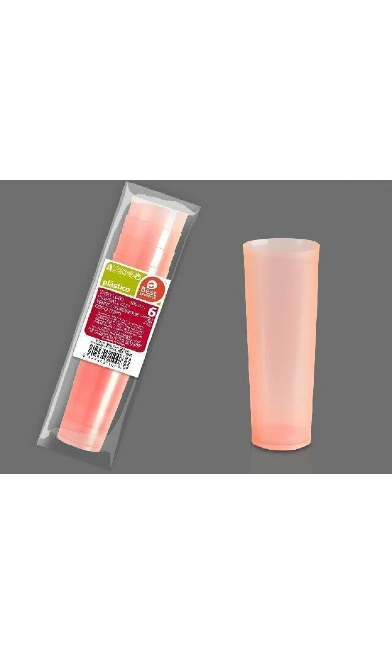 Unbreakable Highball Pink Cup 300cc - 6pk