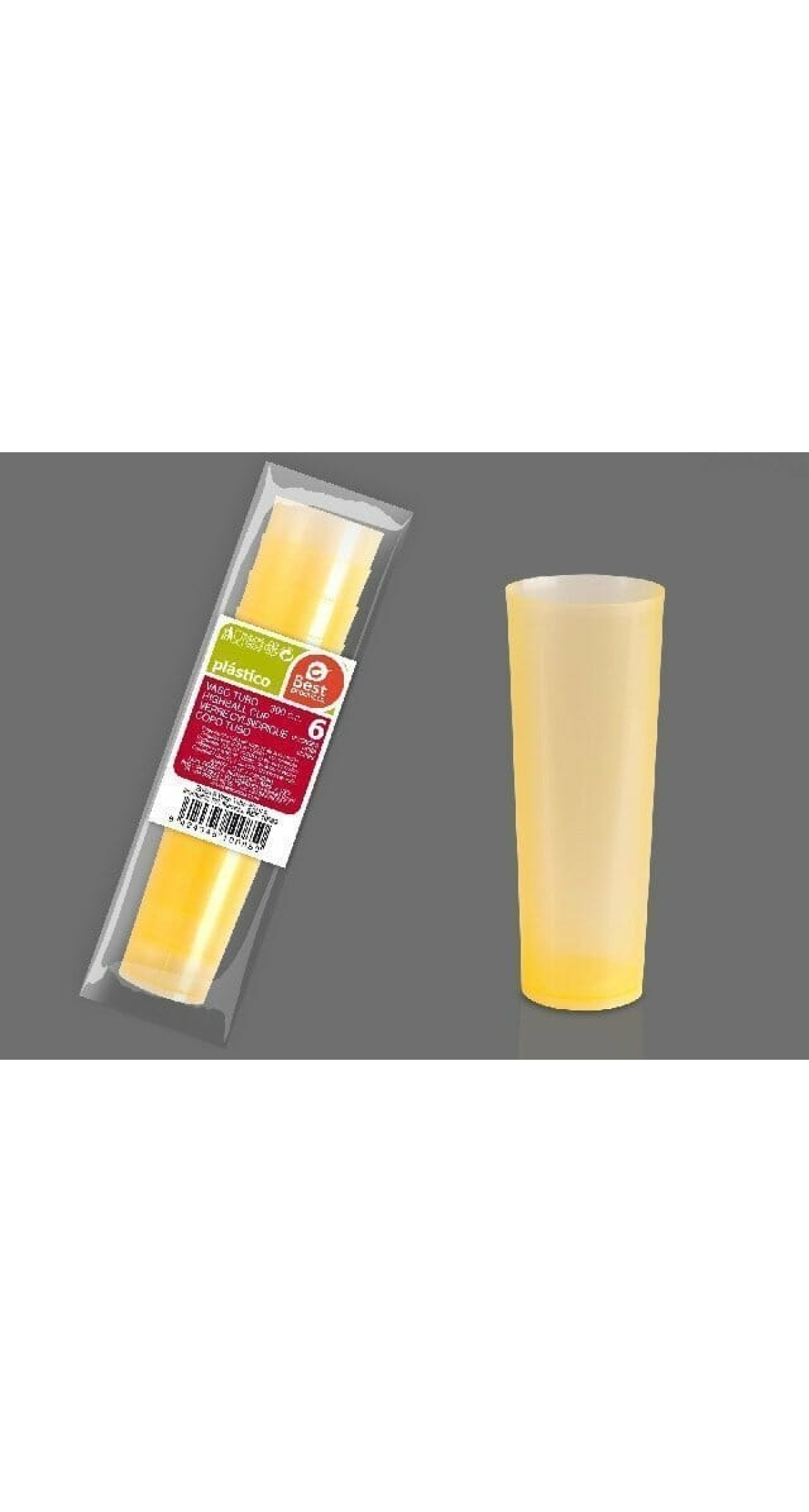 Unbreakable Highball Orang Cup 300cc - 6pk