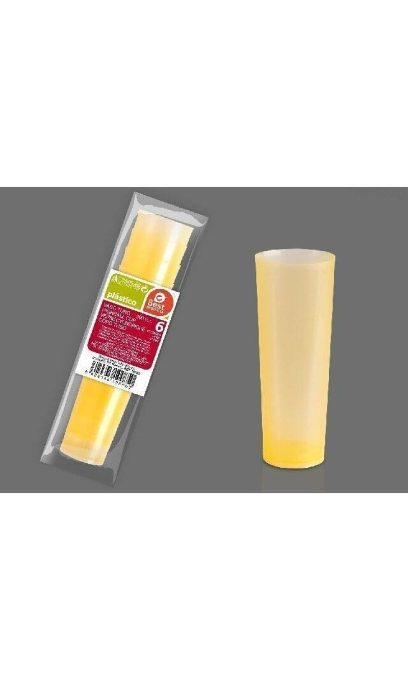 Unbreakable Highball Orang Cup 300cc - 6pk