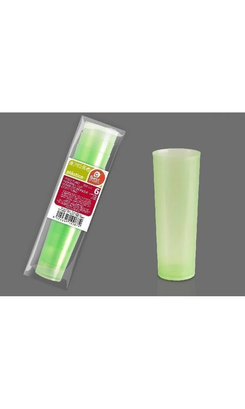 Unbreakable Highball Green Cup 300cc - 6pk
