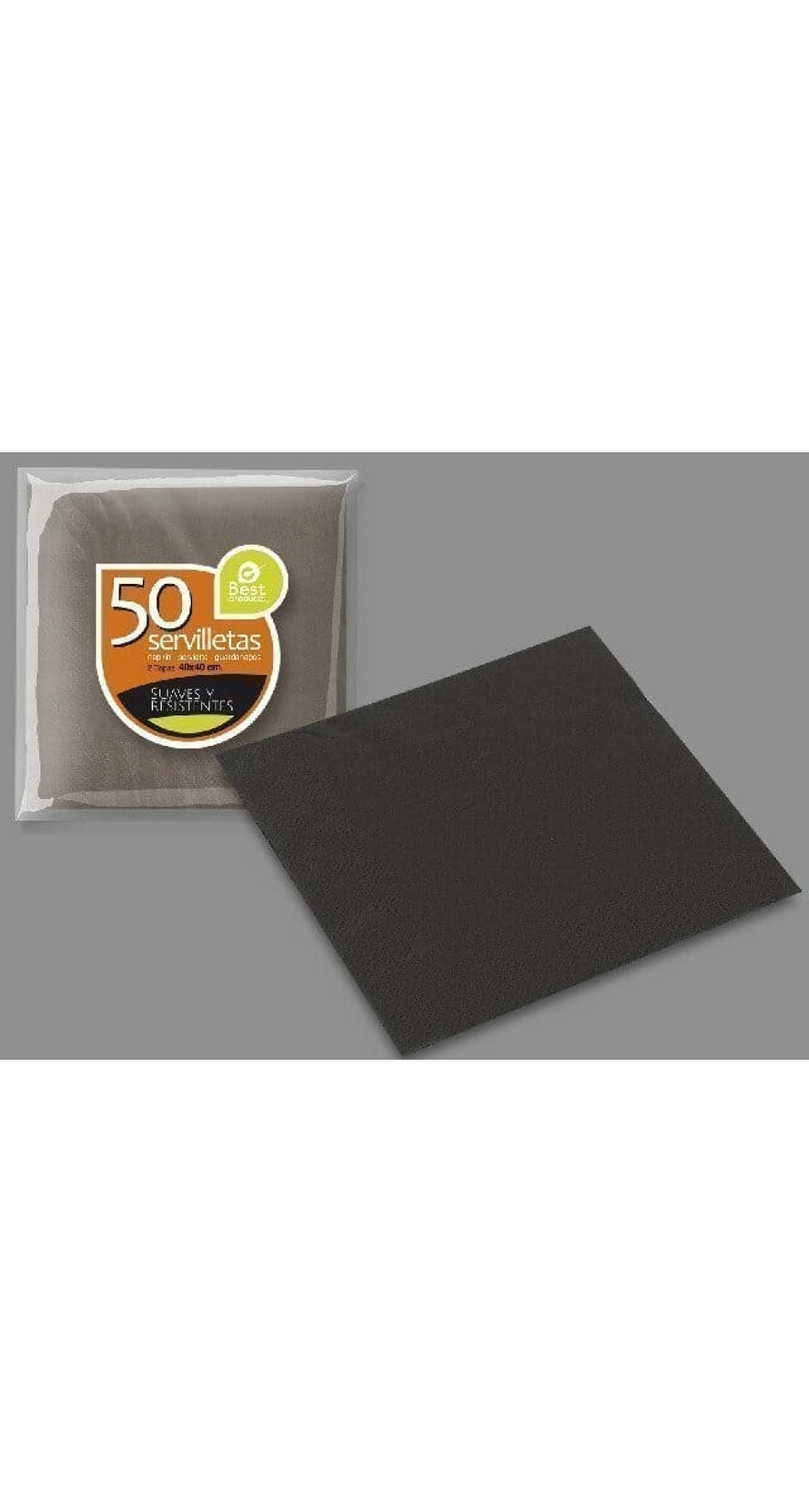 2-Ply Brown Napkin 40 X 40 cm - 50pk