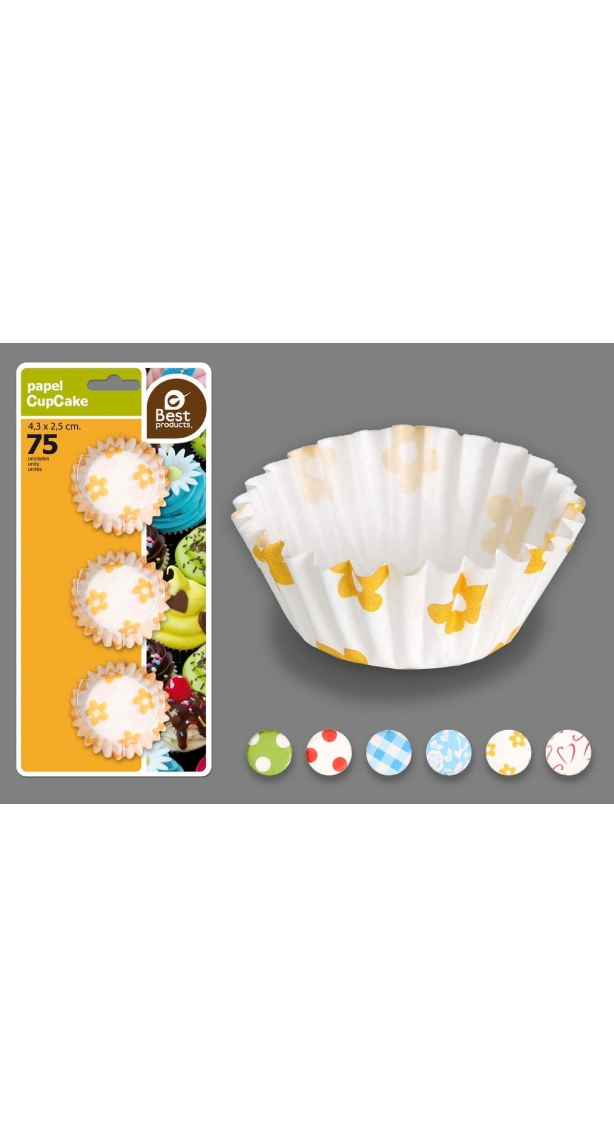 BLISTER 75 MUFFIN MOLD 4,30 X 9 X 2,50 CM