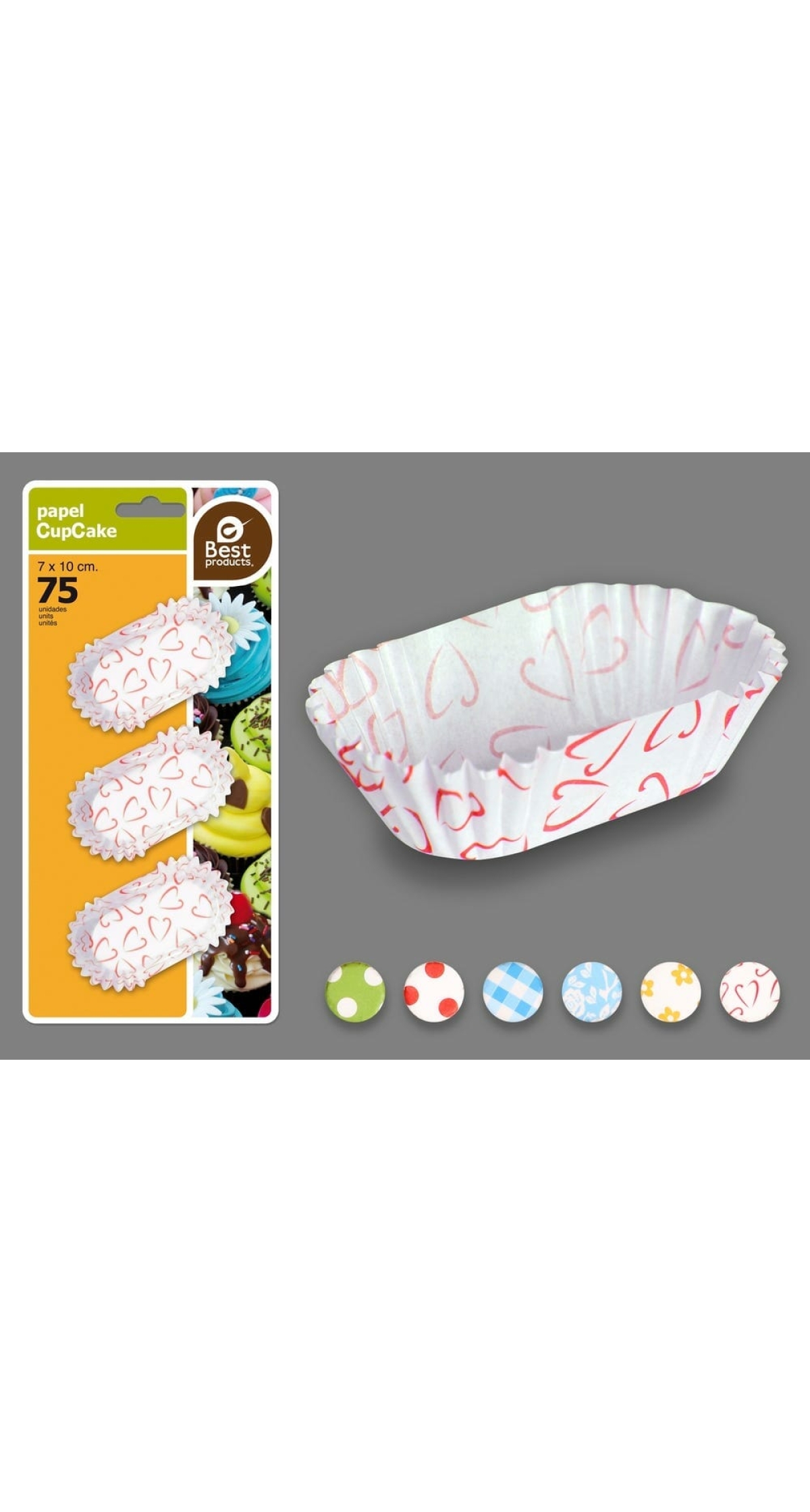 BLISTER 75 MUFFIN MOLD 10 X 2,50 X 7 CM