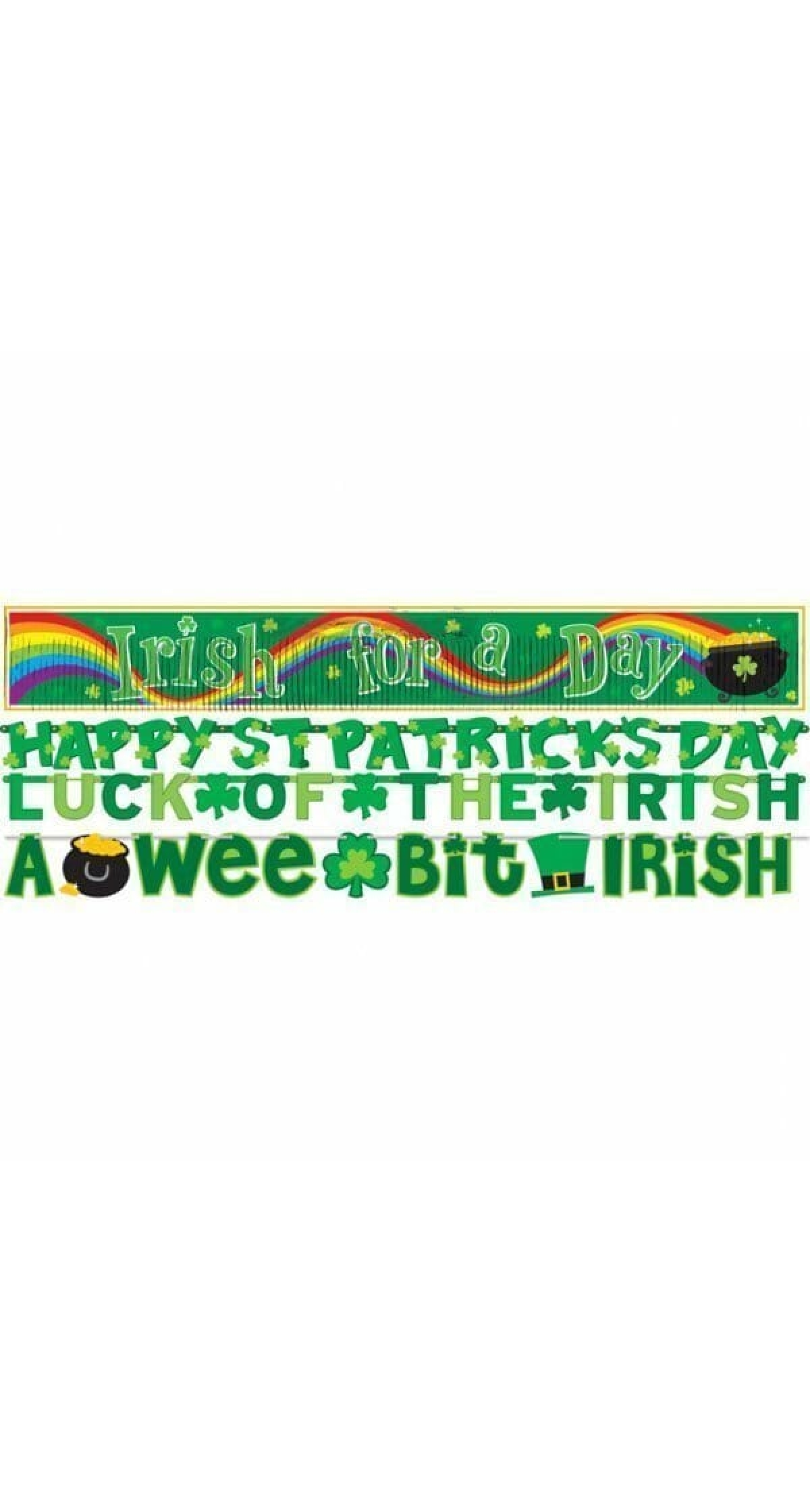 4 in 1 St. Patrick's Day Letter Banner