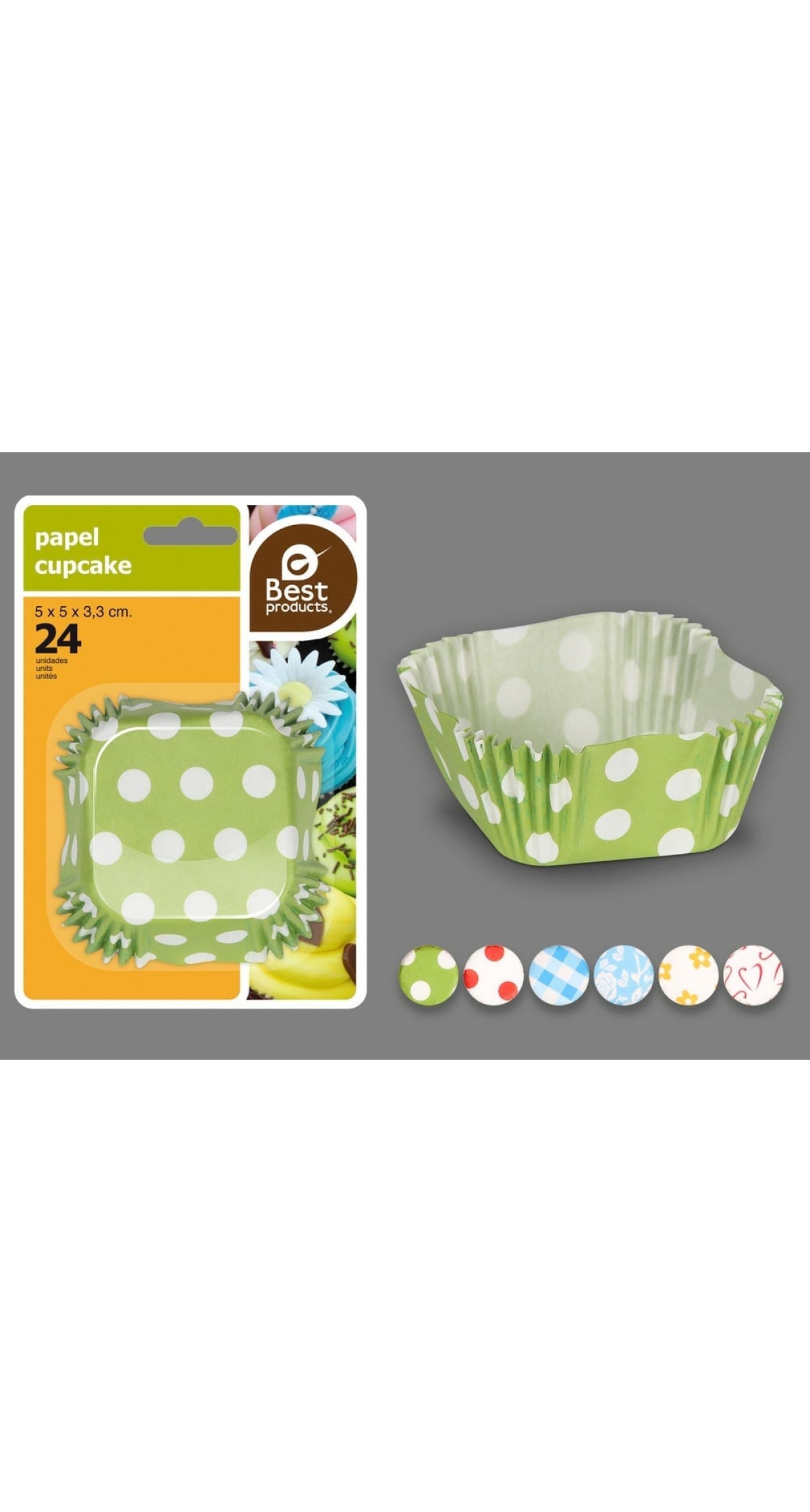BLISTER 24 SQUARE MUFFIN MOLD 5 X 5 X 3,30 CM
