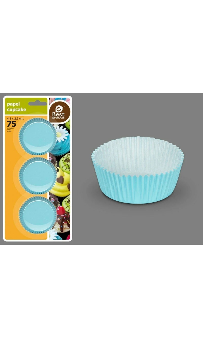 BLISTER 75 BLUE MUFFIN MOLD 4,30 X 2,30 CM