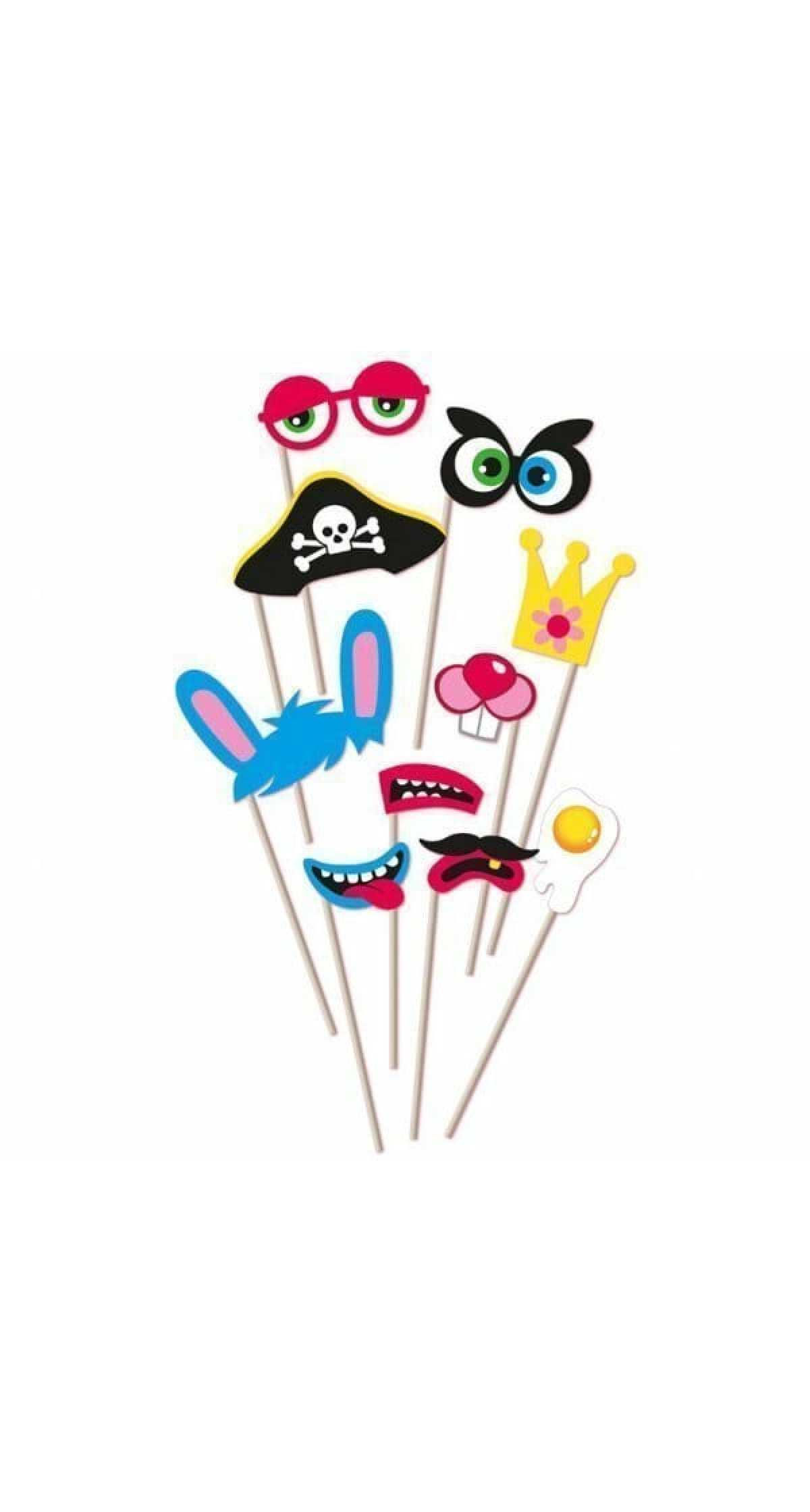 Fun Photo Booth Props - 10pk