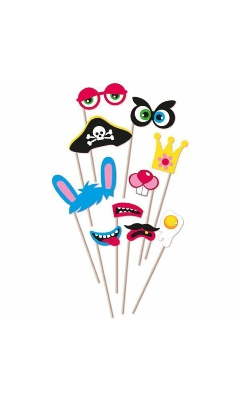 Fun Photo Booth Props - 10pk